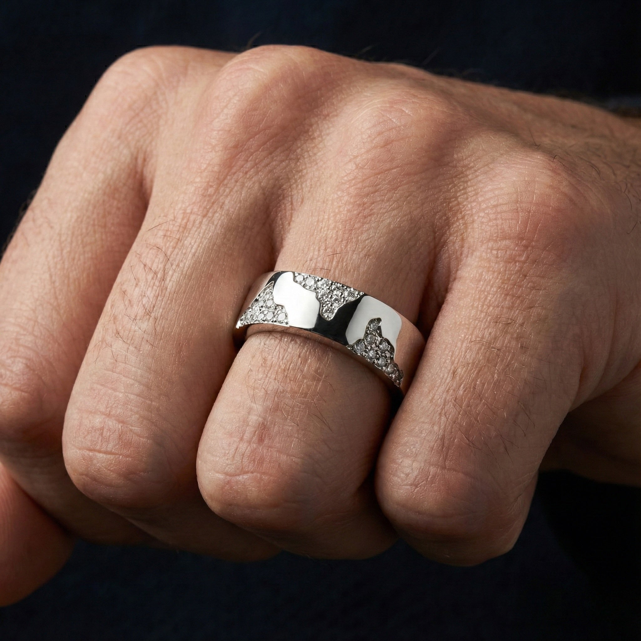 Blitz Platinum 6mm Diamond Ring