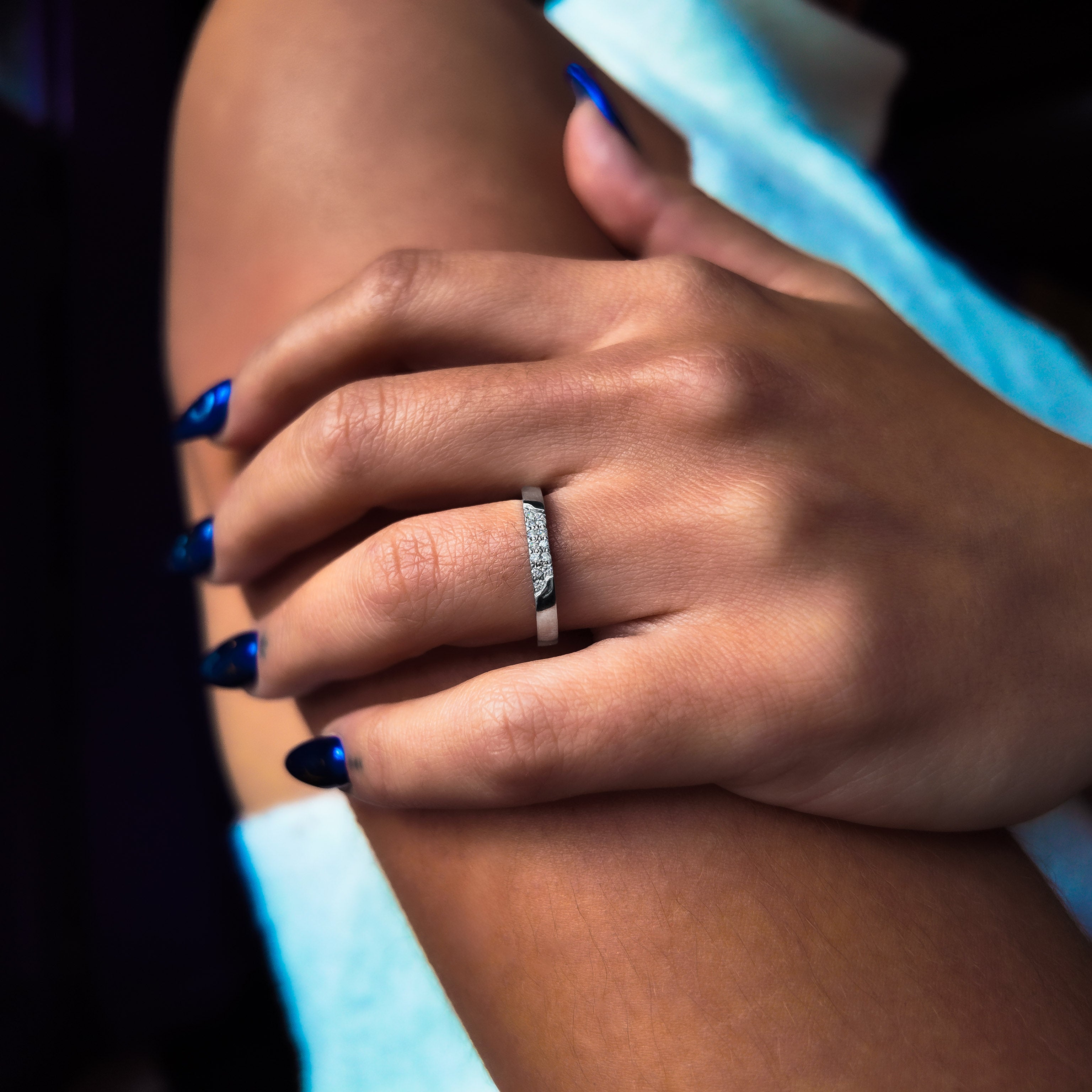 Blitz Platinum 3mm Diamond Ring