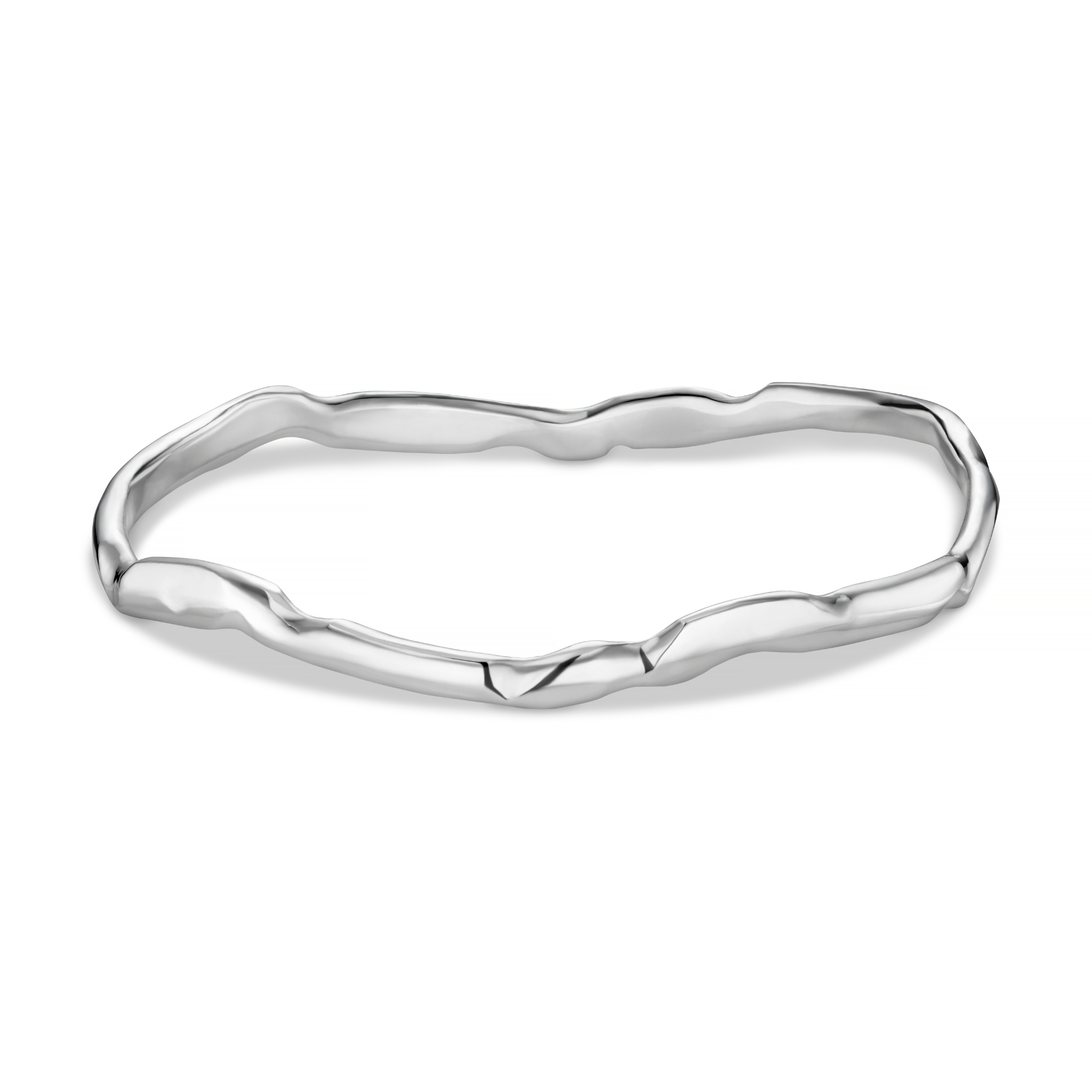 Carved Silver Bangle