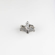 Electra Wishbone Platinum Diamond Wedding Ring
