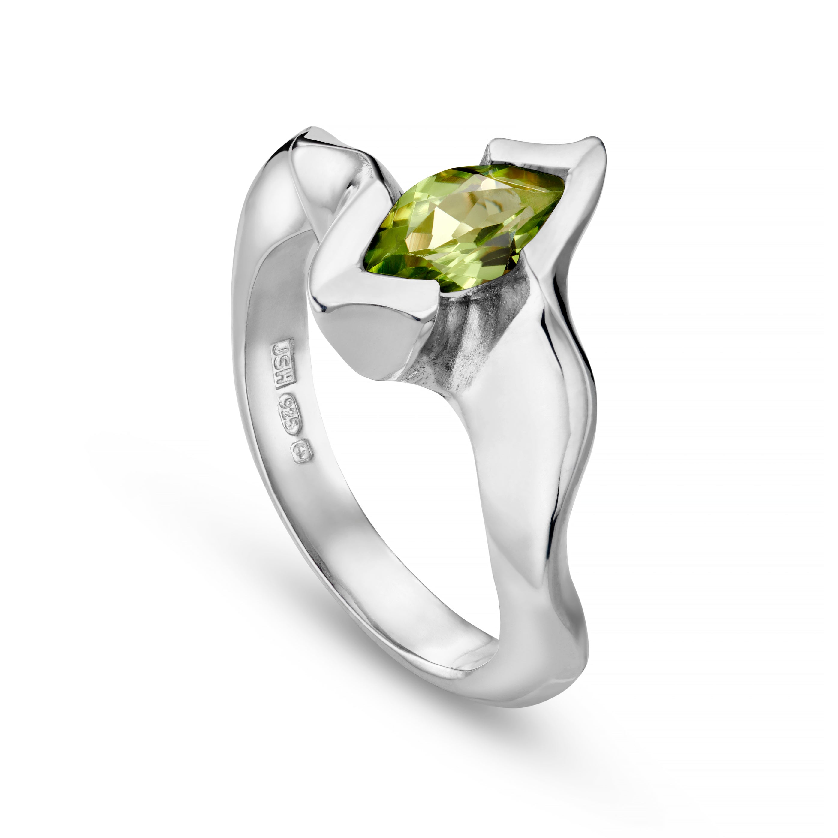 Electra Silver Marquise Gemstone Ring