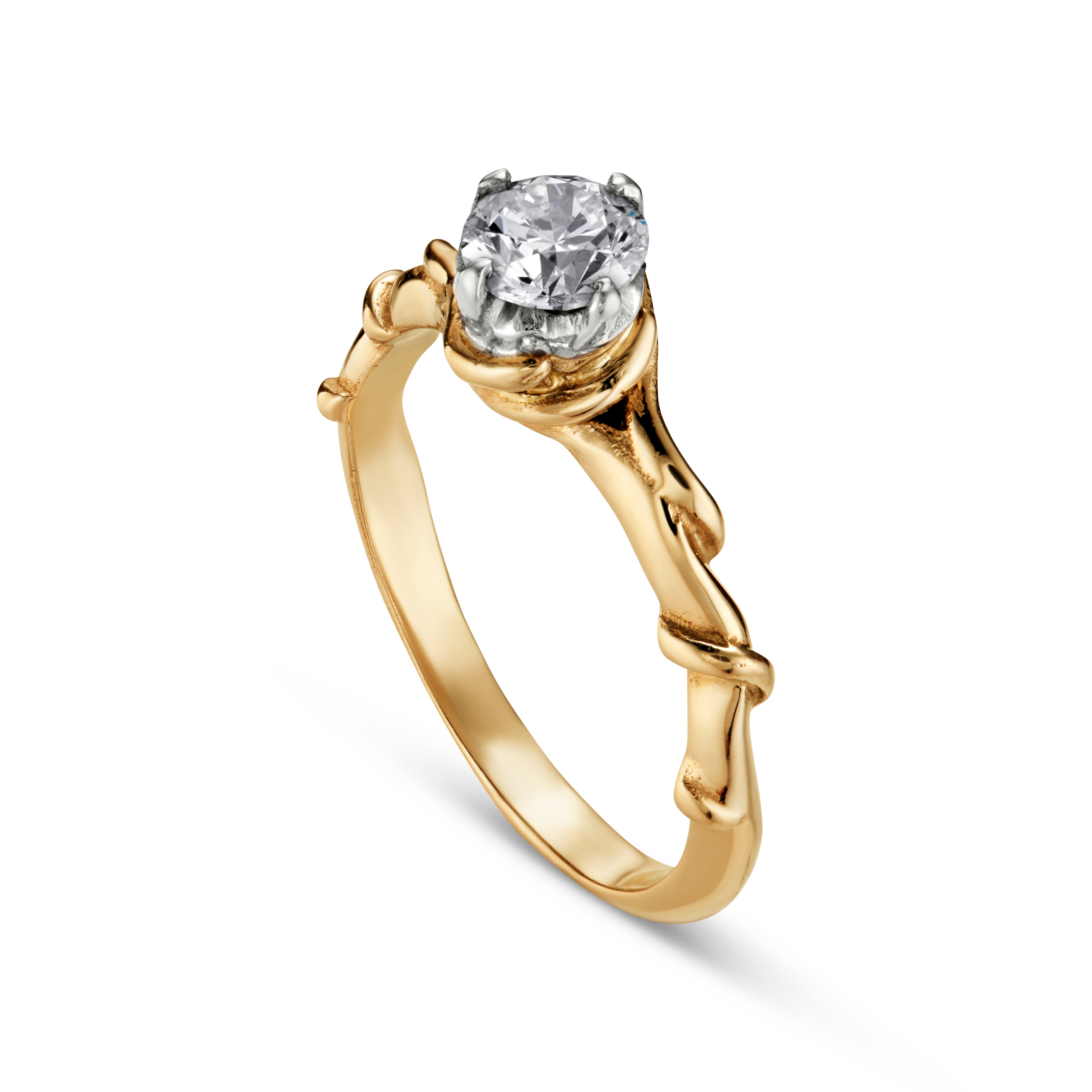 Entwine 18ct Gold Diamond Solitaire