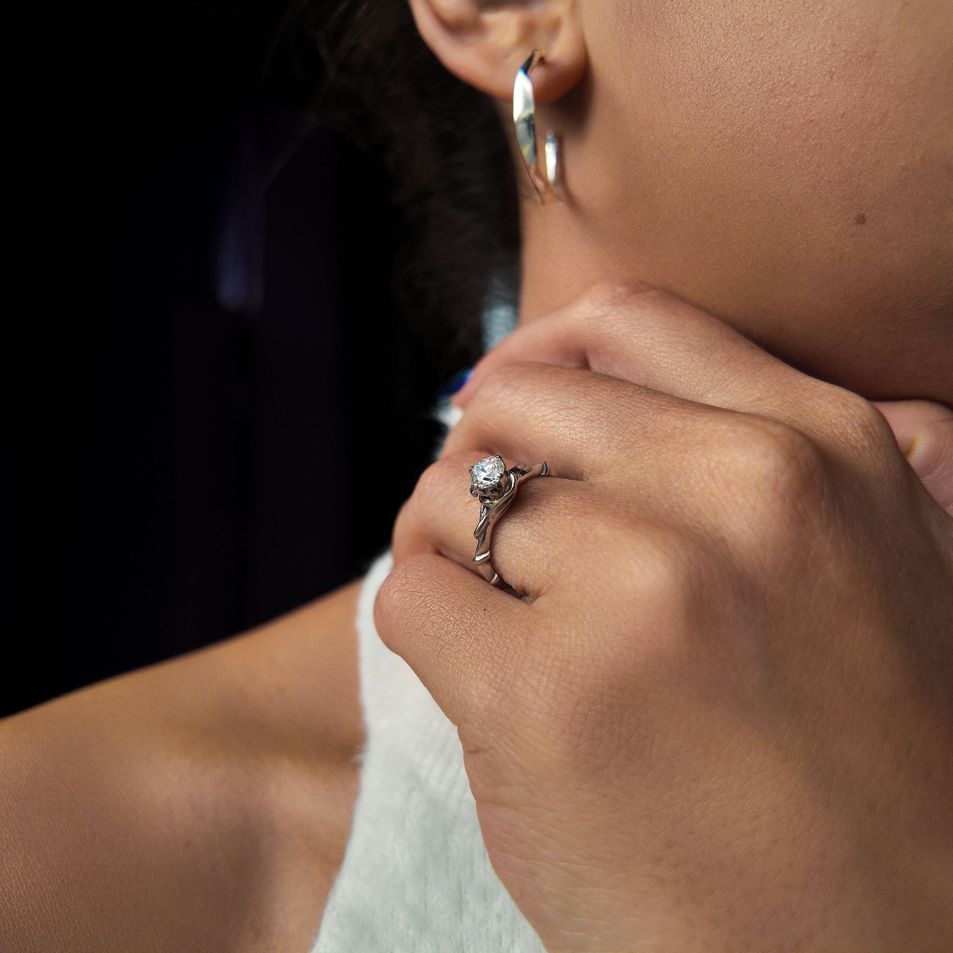 Entwine Platinum Solitaire with 0.50ct Diamond