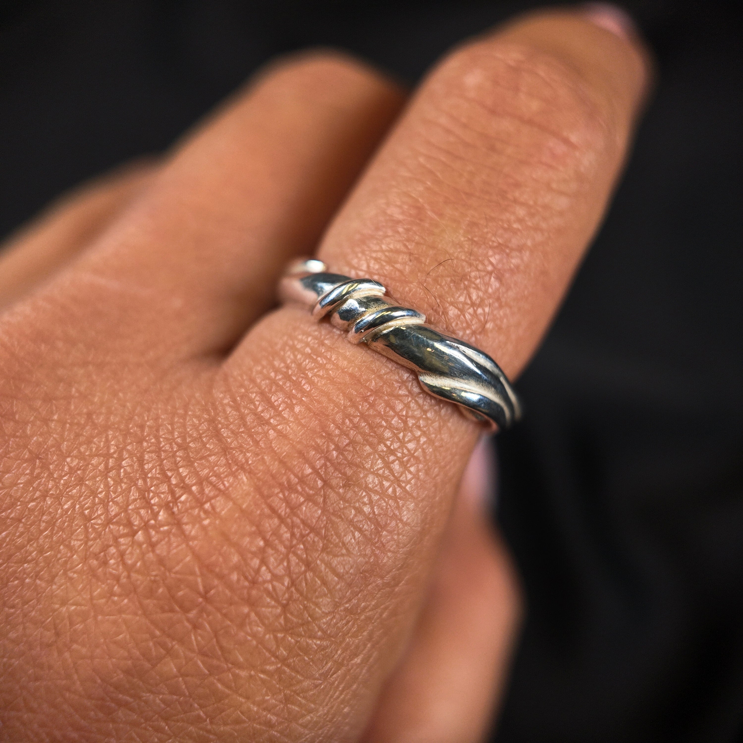 Entwine Silver 5mm Ring
