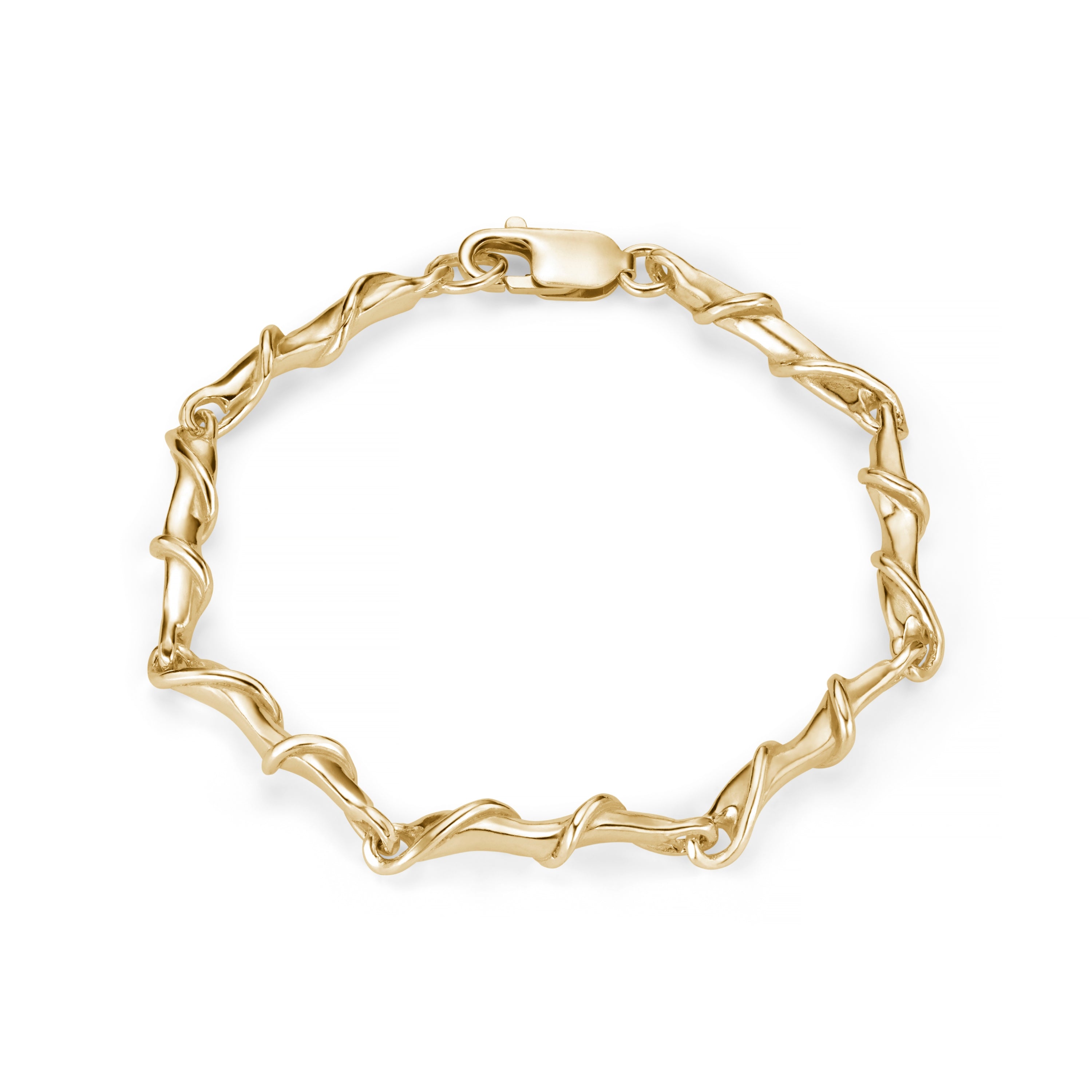 Entwine 9ct Yellow Gold Large Link Bracelet