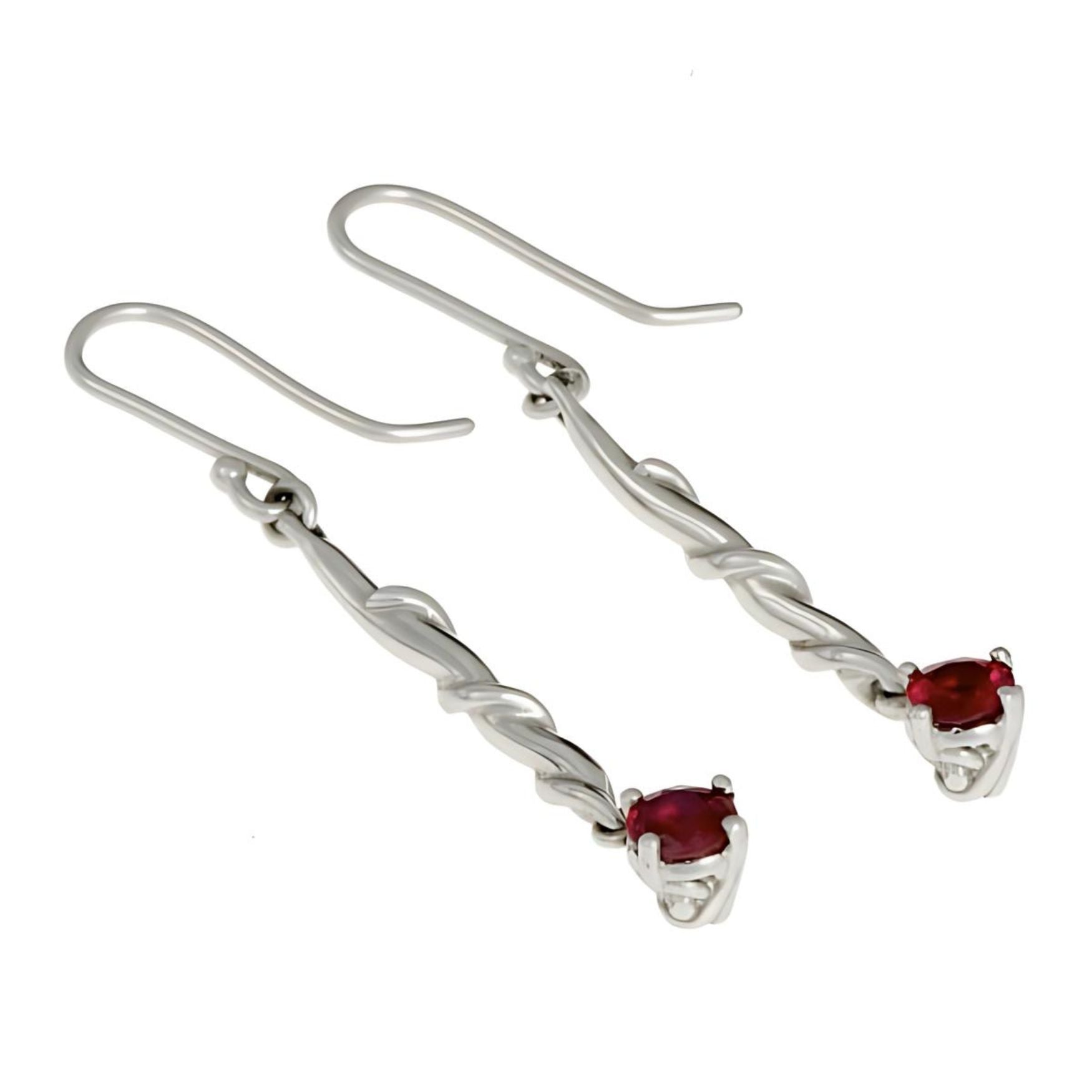 Garnet silver drops - Entwine