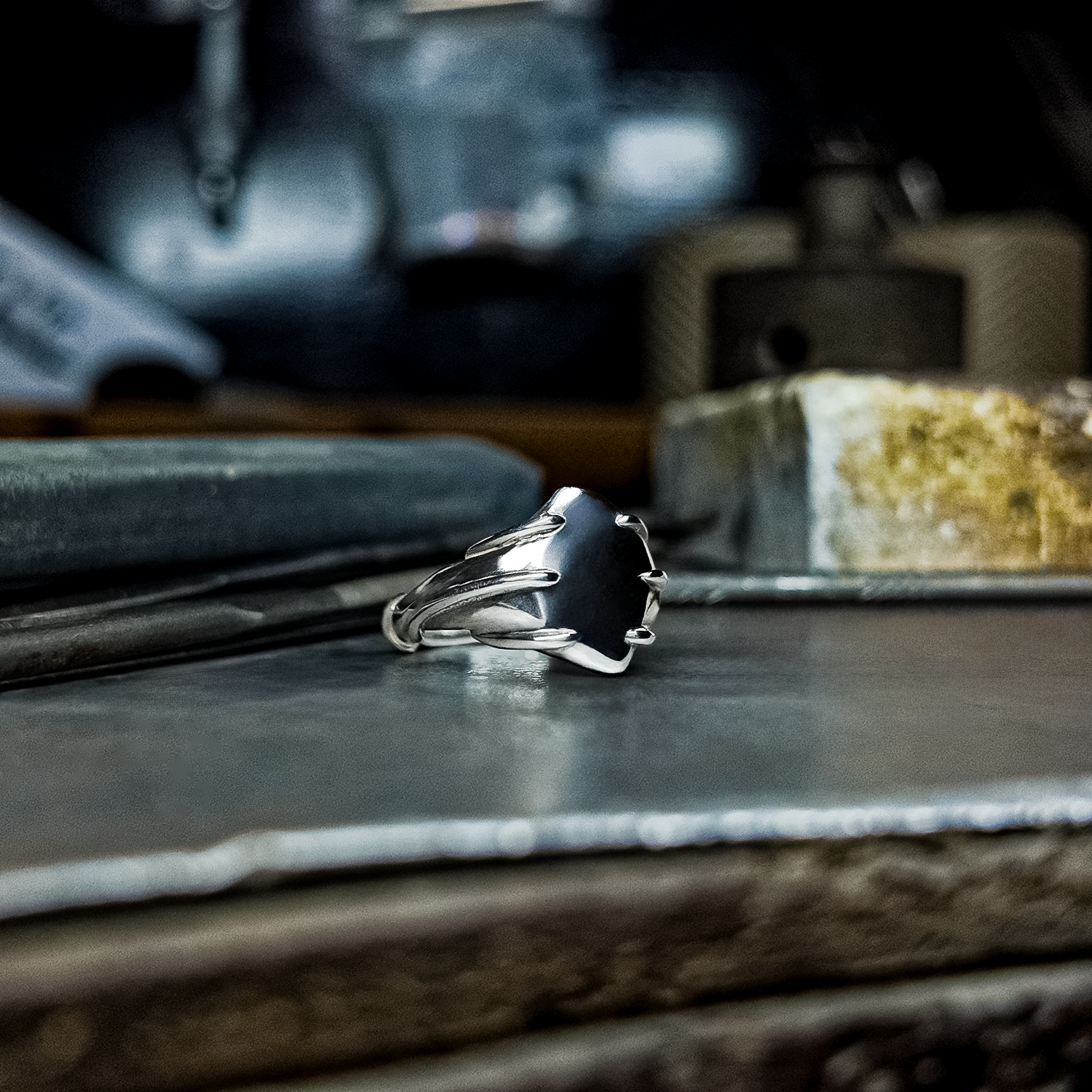 Entwine Silver Signet Ring