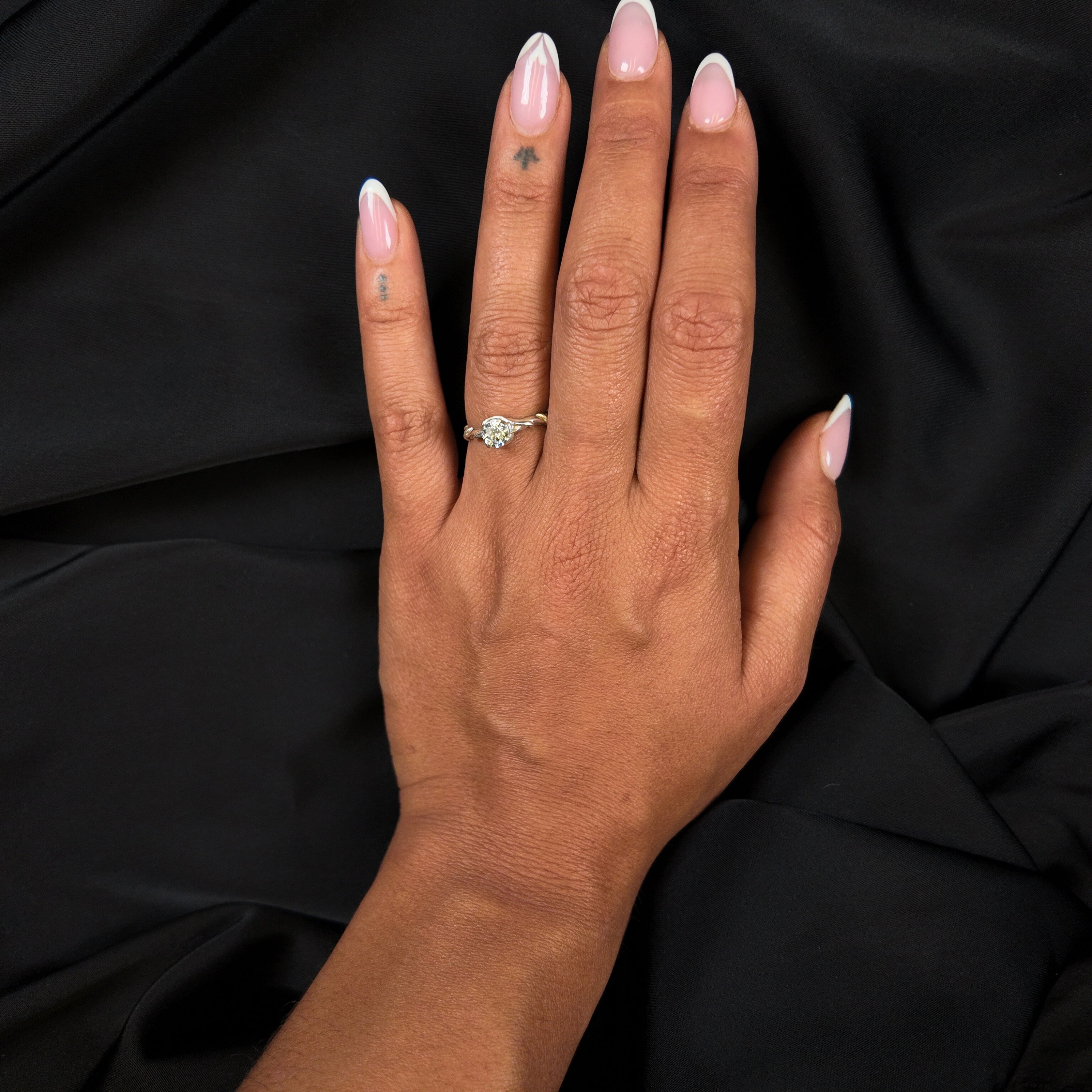 Entwine Silver Gemstone Ring