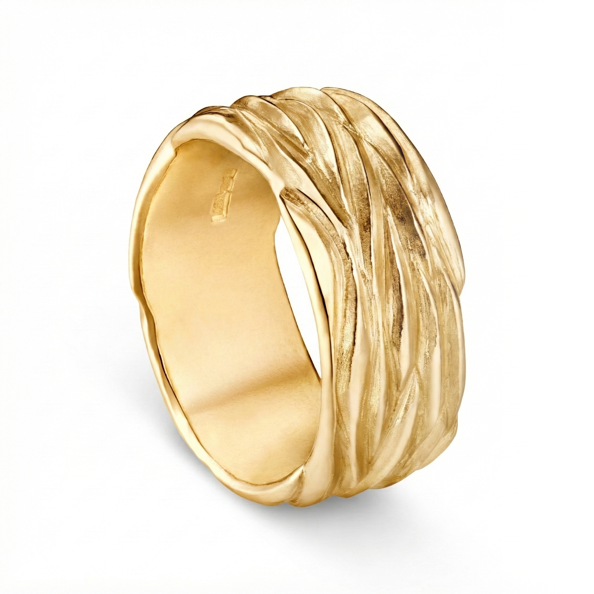 Forest 9ct Gold 10mm Ring