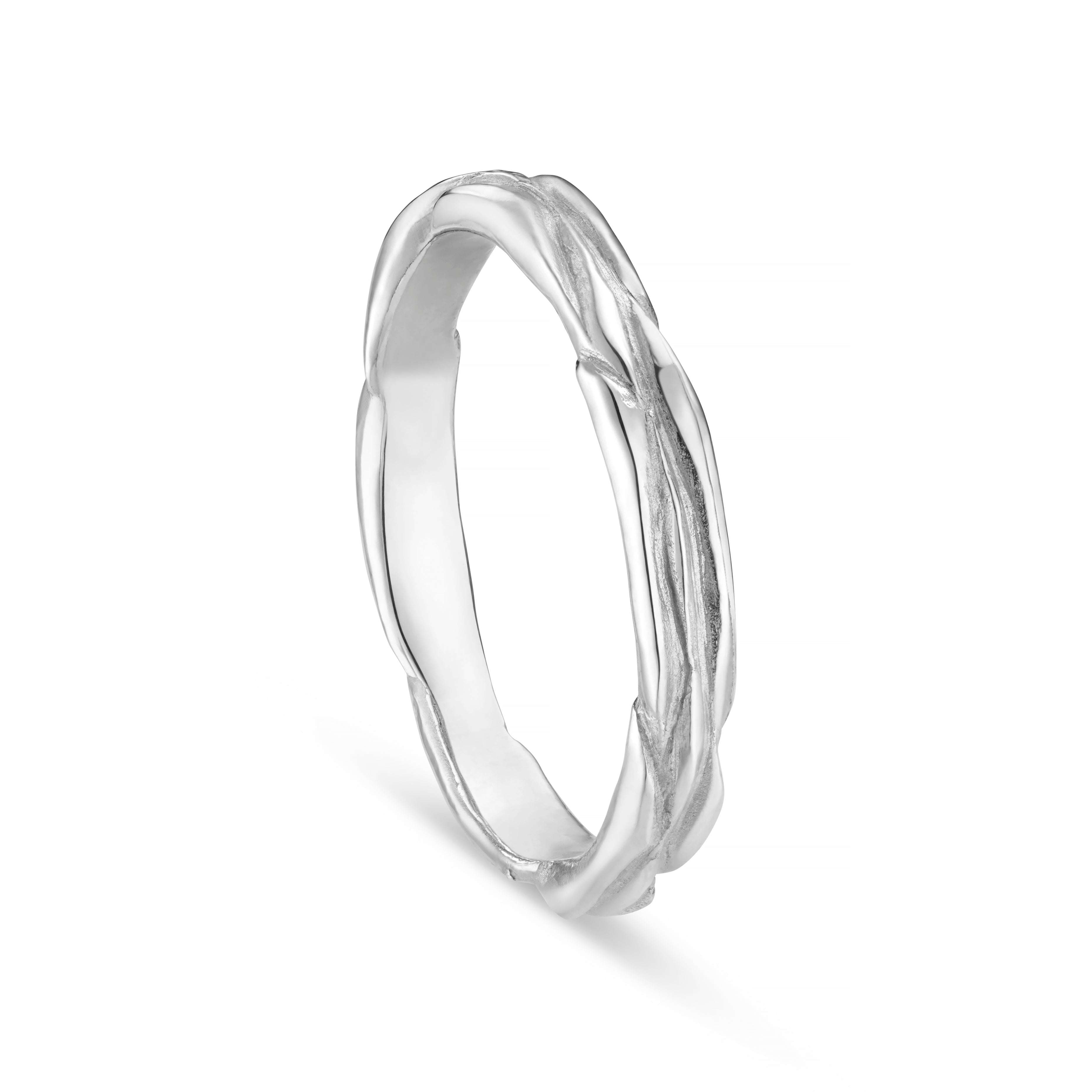 Forest Silver 3.5mm Ring