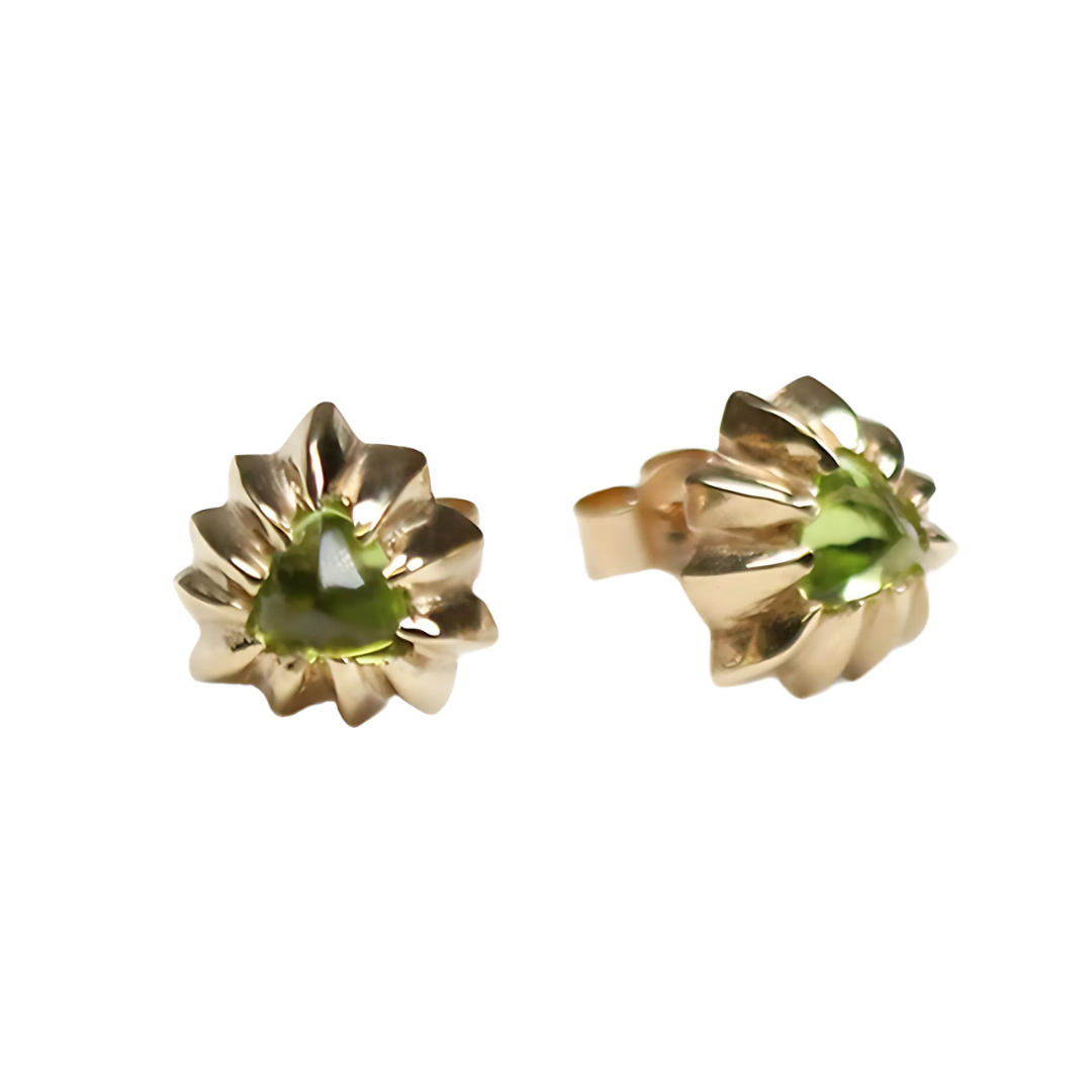Forest 9ct Gold Peridot Earrings