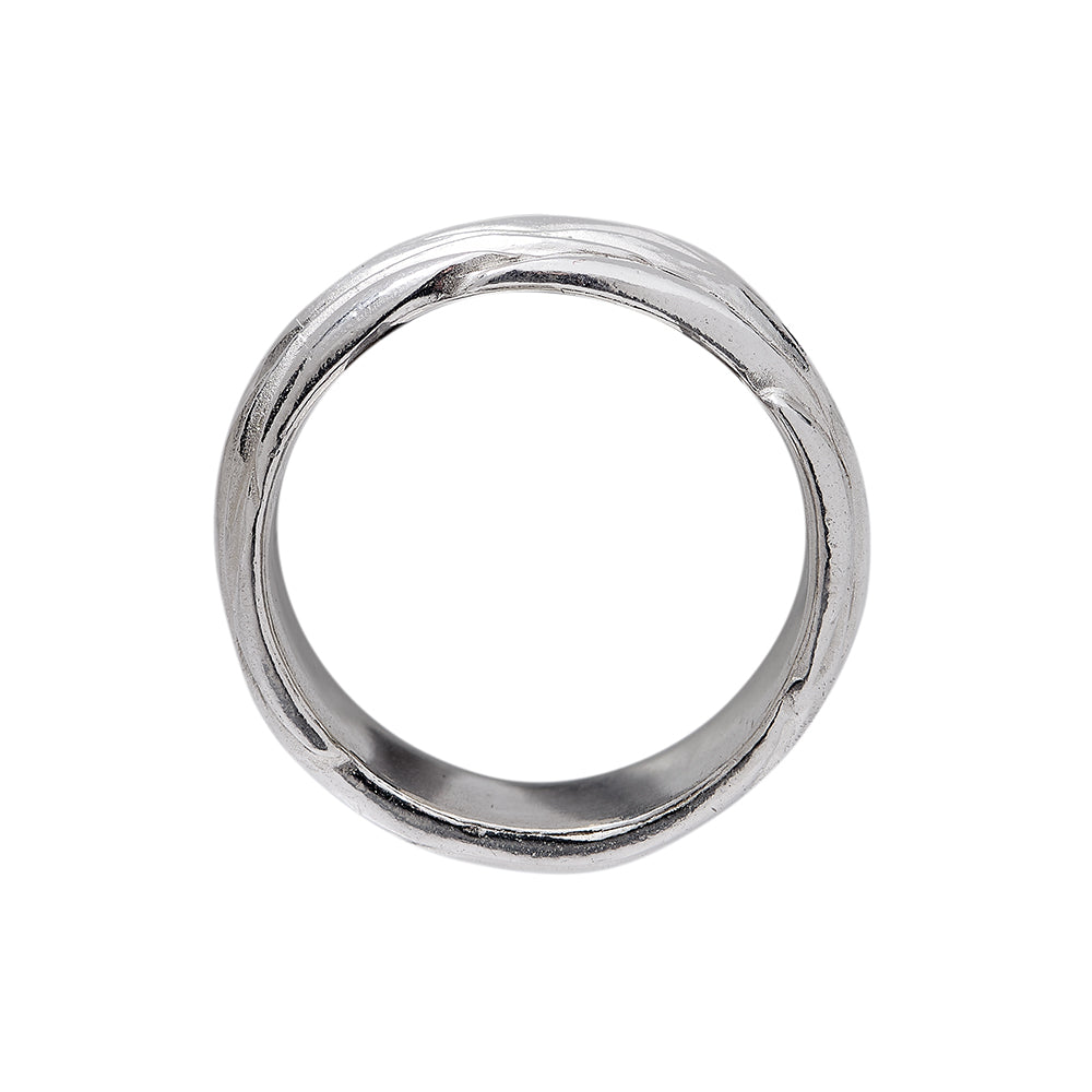 Forest Silver 10mm Ring