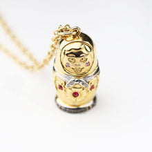 18ct Gold Russian Doll necklace