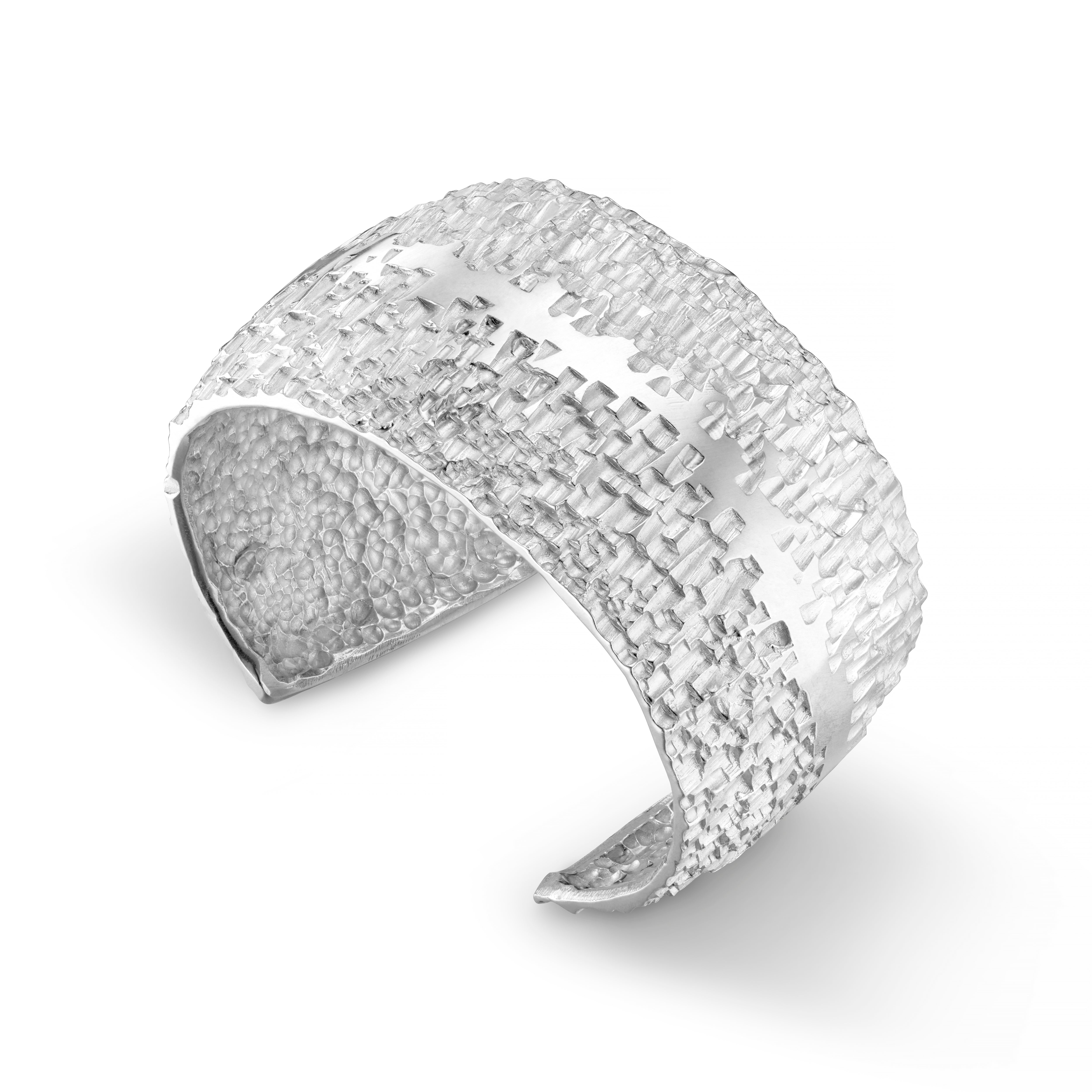 Luna Silver Wide Cuff