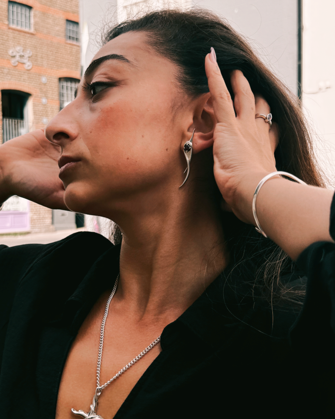 Libertine Long Gemstone Earrings