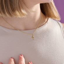Little Things 9ct Gold JH Cross Necklace