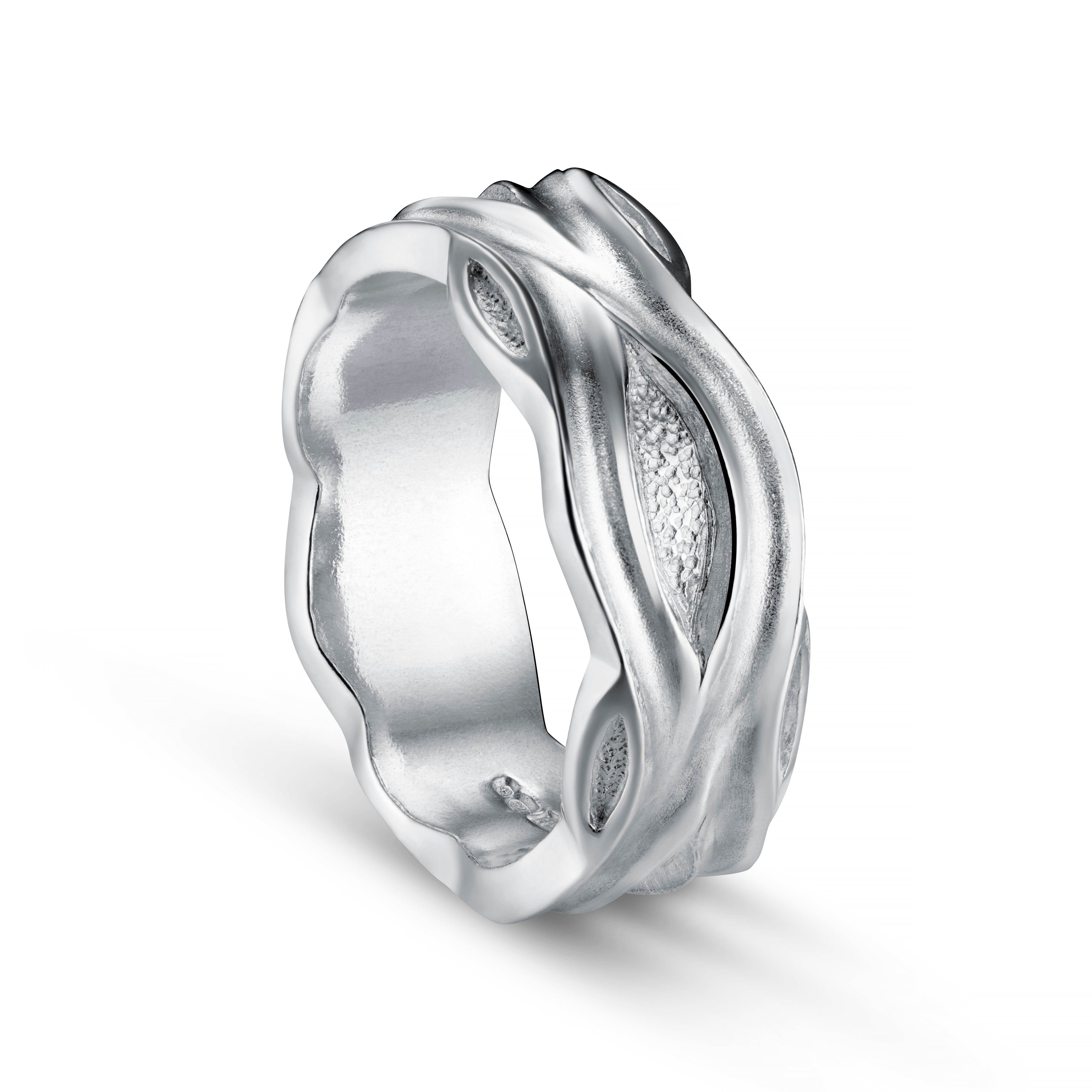 Libertine Platinum 9mm Ring