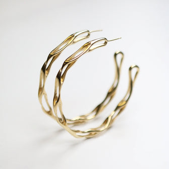 Libertine 9ct Gold Plated Hoops