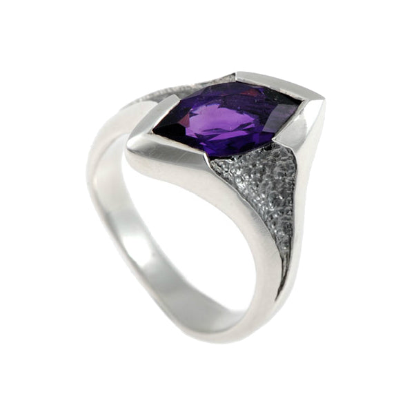 Libertine Silver Marquise Gemstone Ring