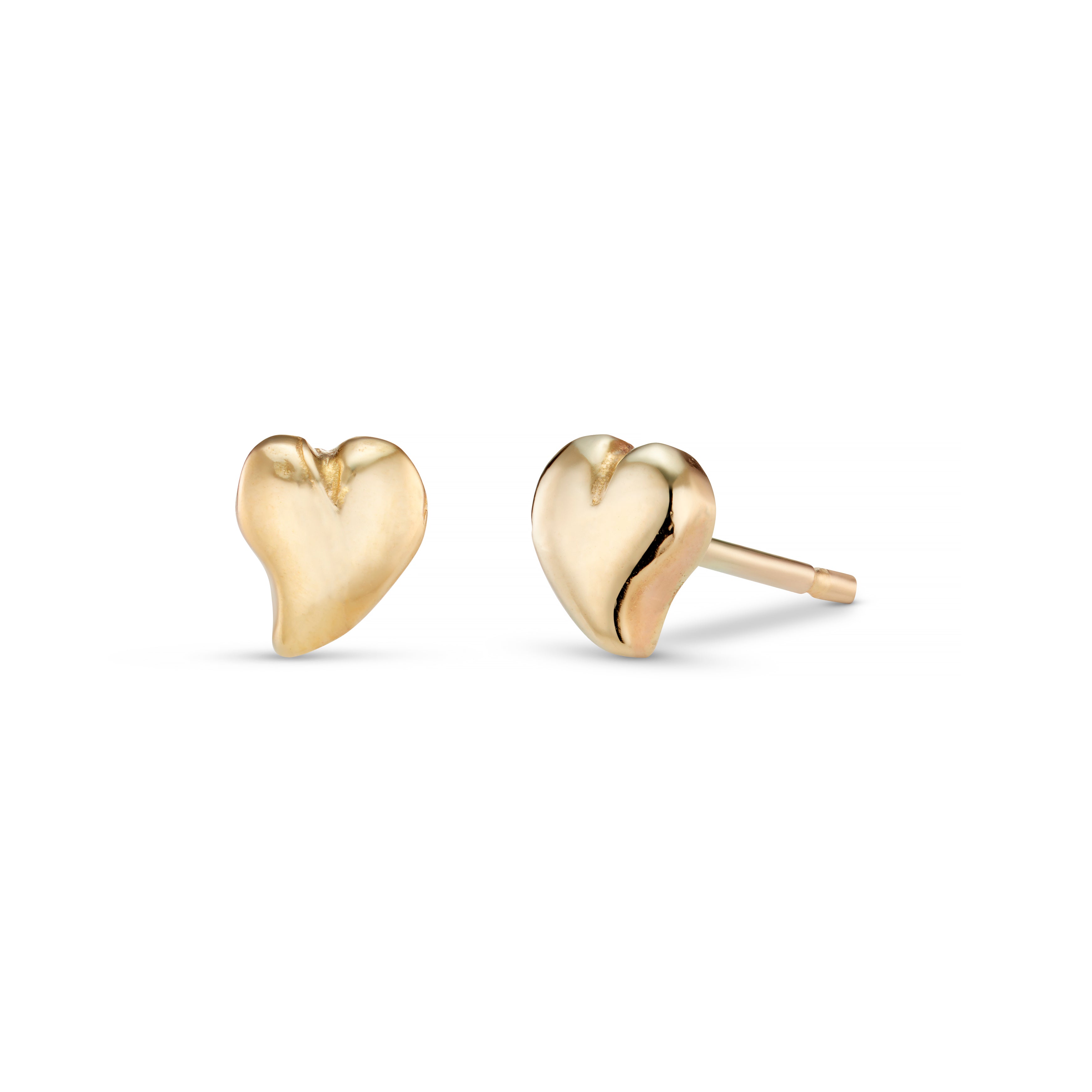 Little Things 9ct Gold Heart Studs