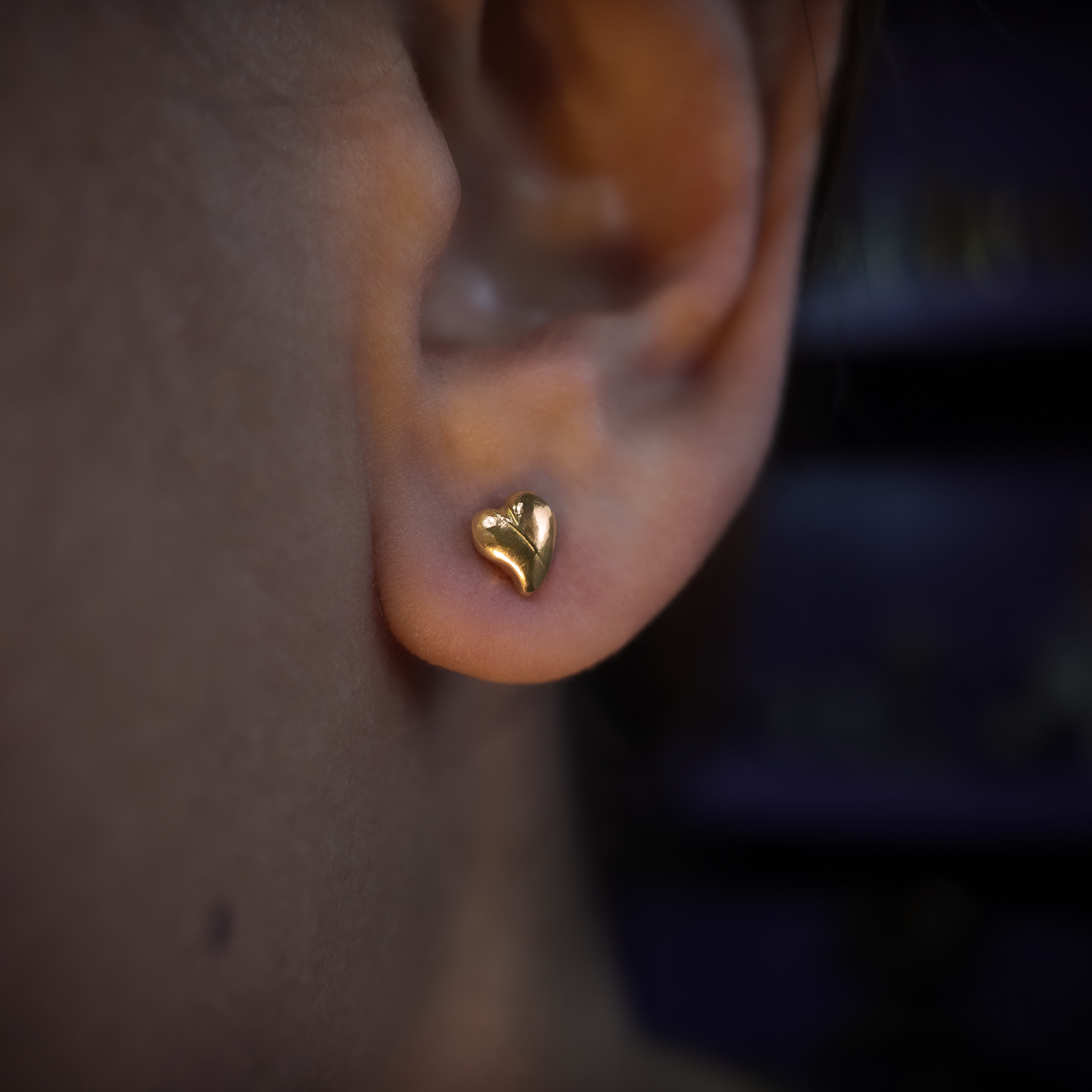 Little Things 9ct Gold Heart Studs