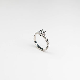 Luna Platinum .50pt Diamond Ring