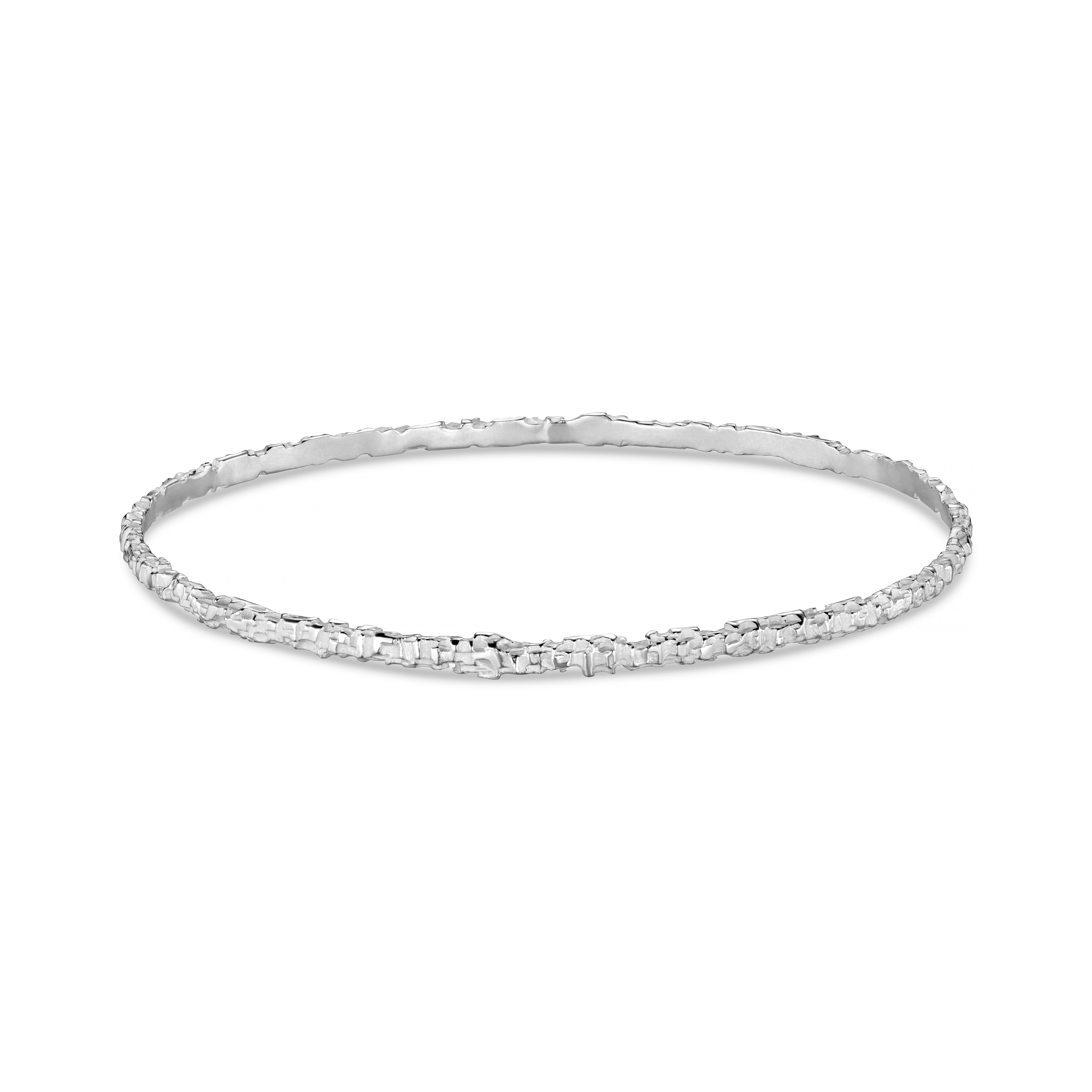 Luna Silver Bangle