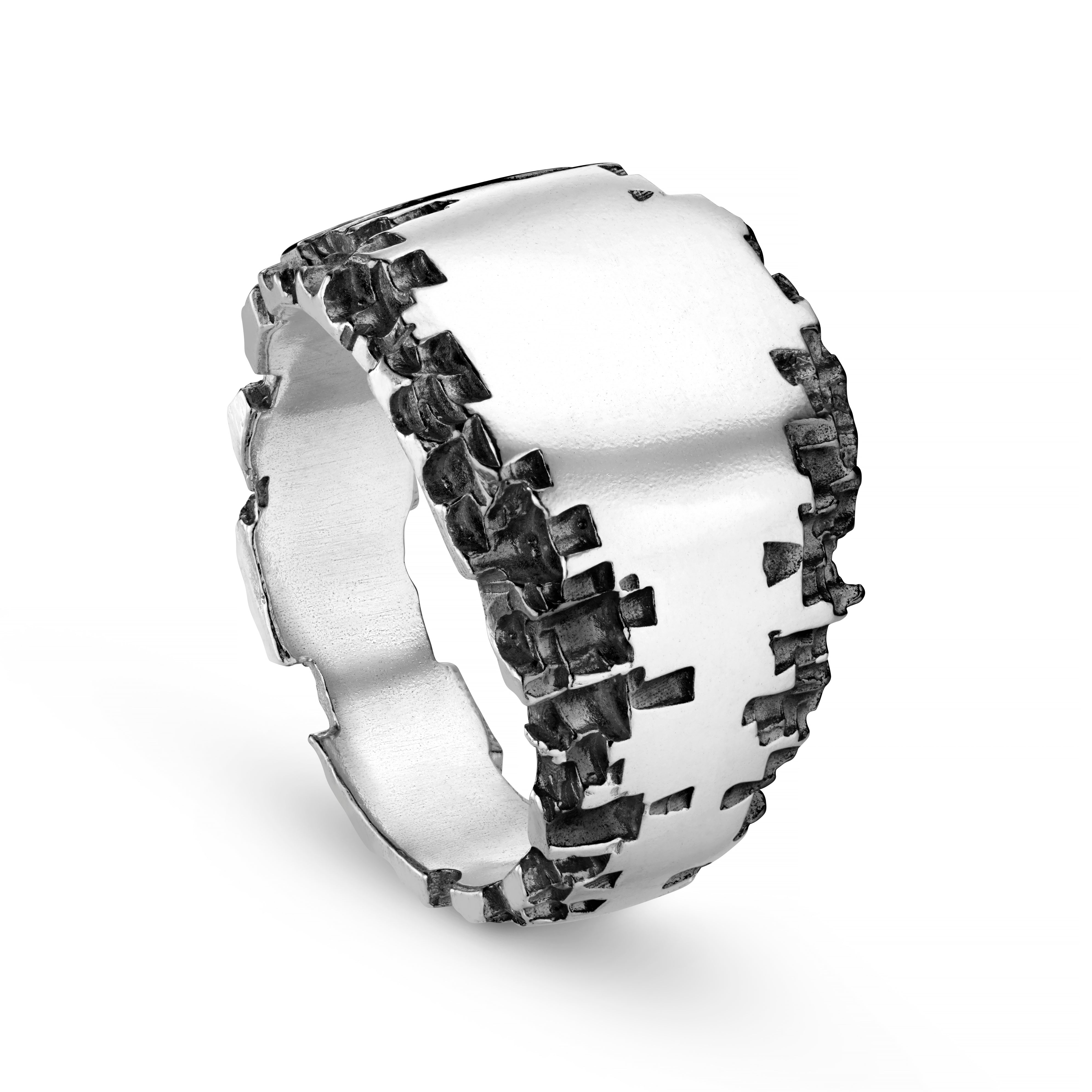 Luna Silver Signet Ring