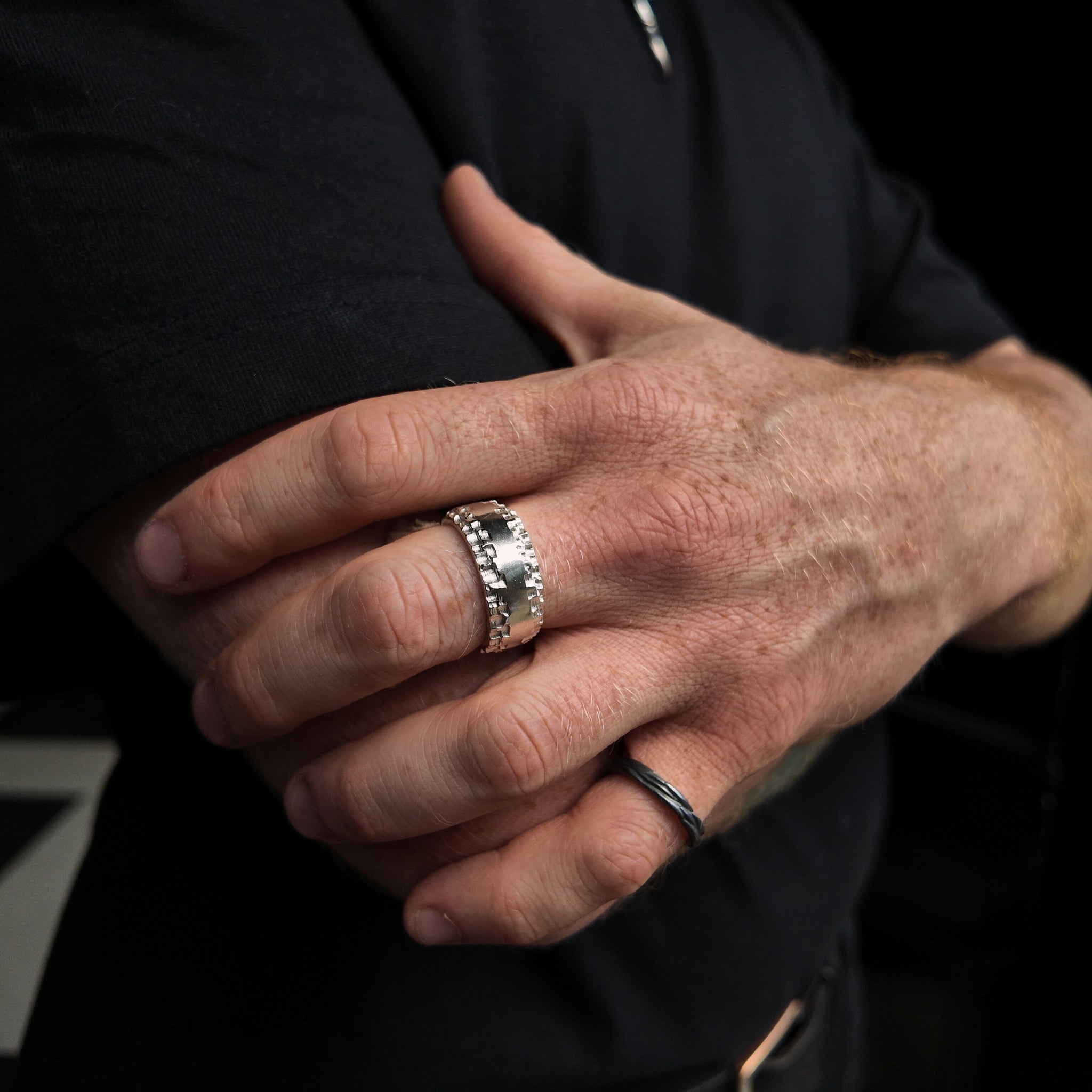 Luna Silver 10mm Ring