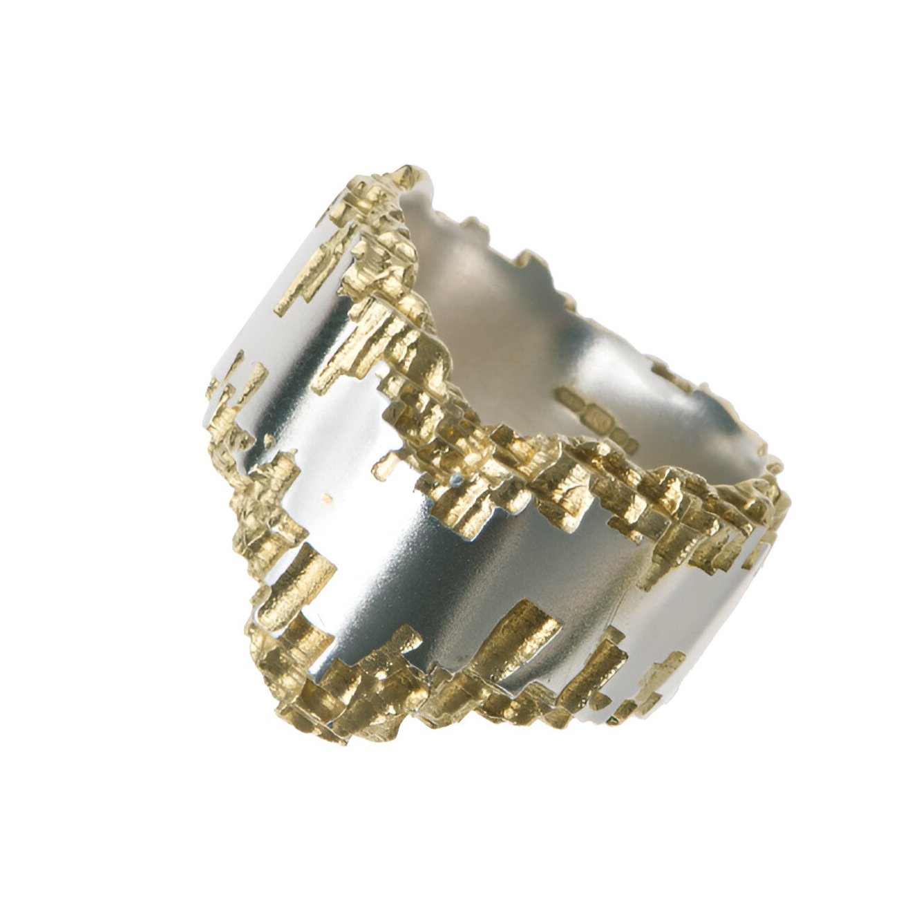 Luna Silver 14mm Wishbone Ring