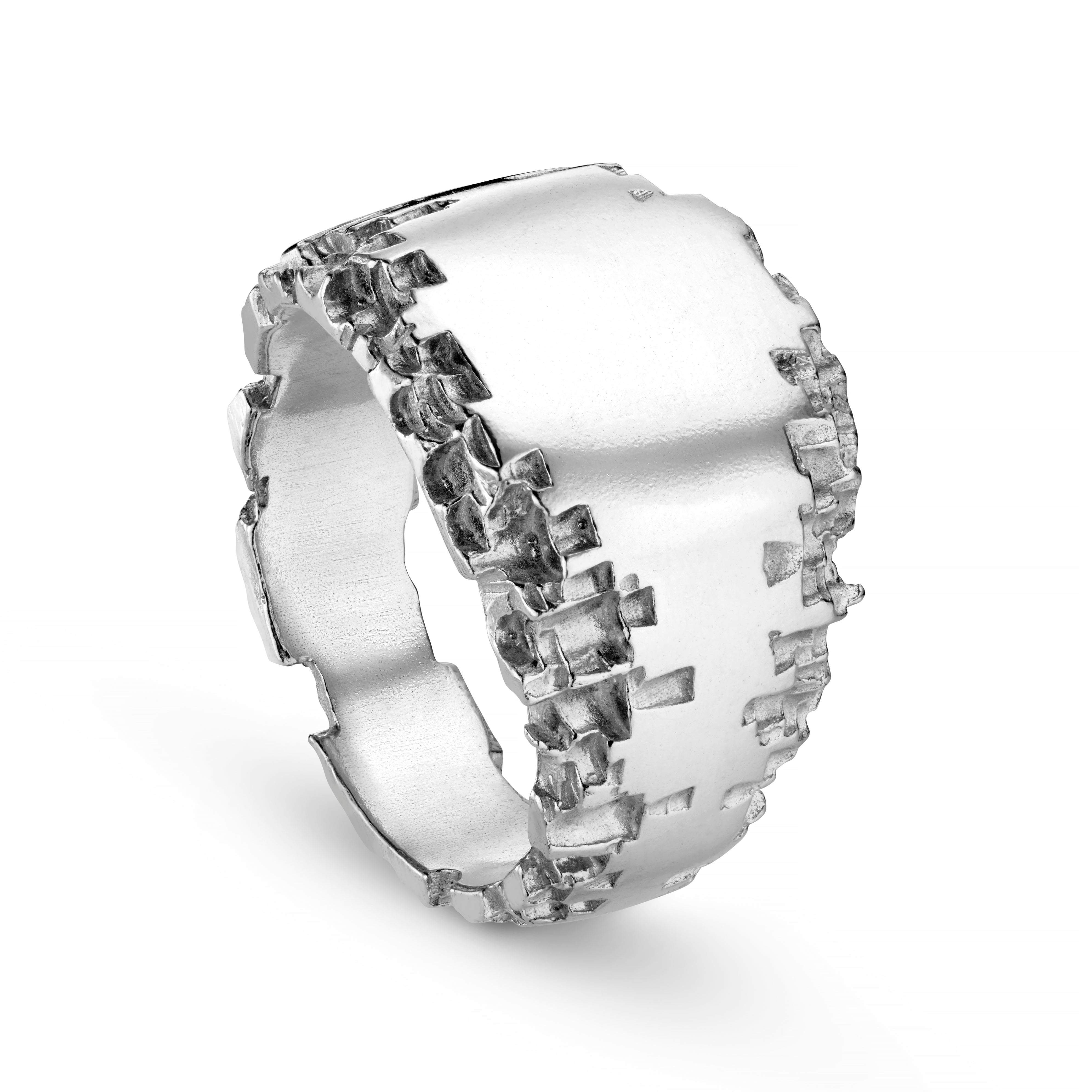 Luna Silver Small Signet Ring