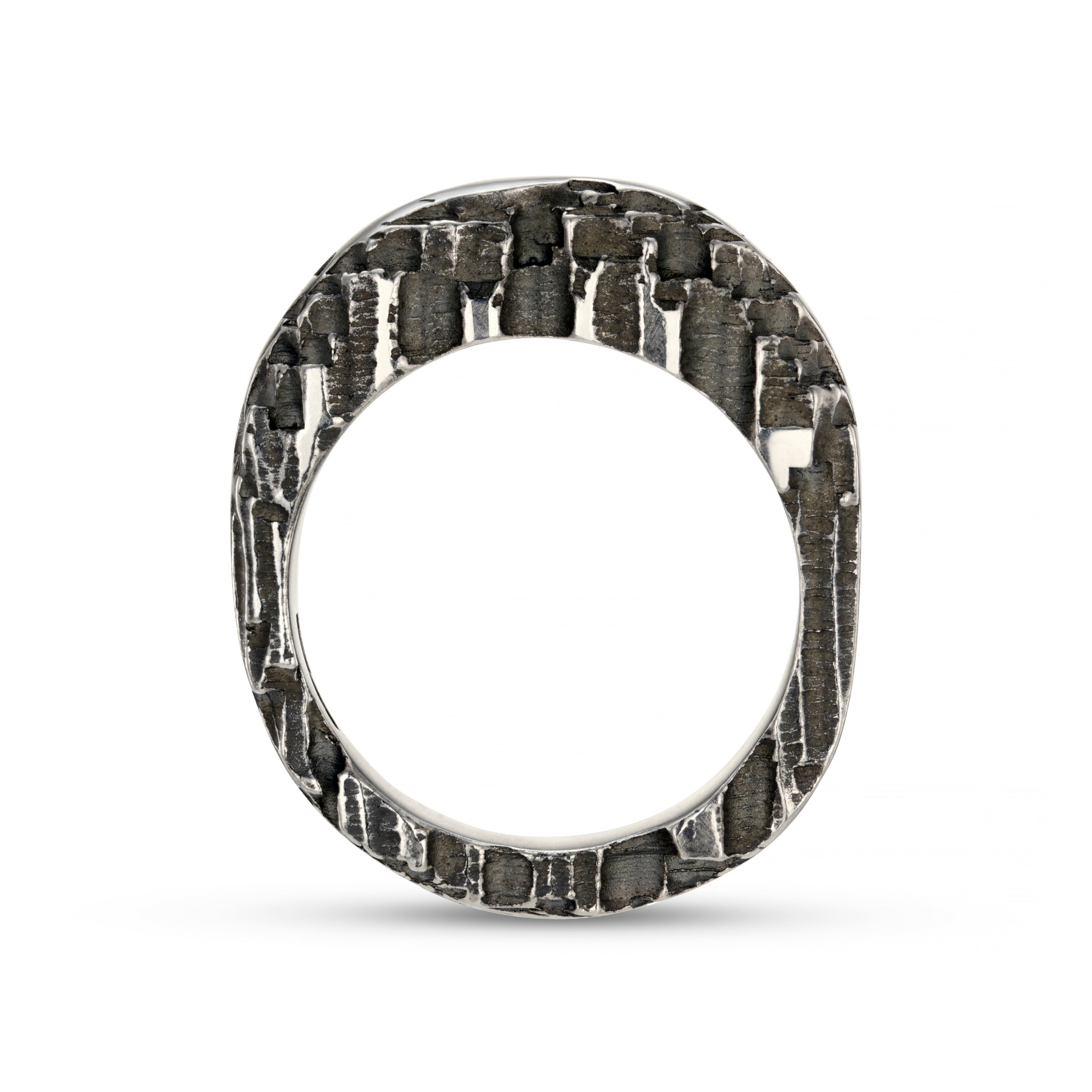Luna Silver Tapered Ring