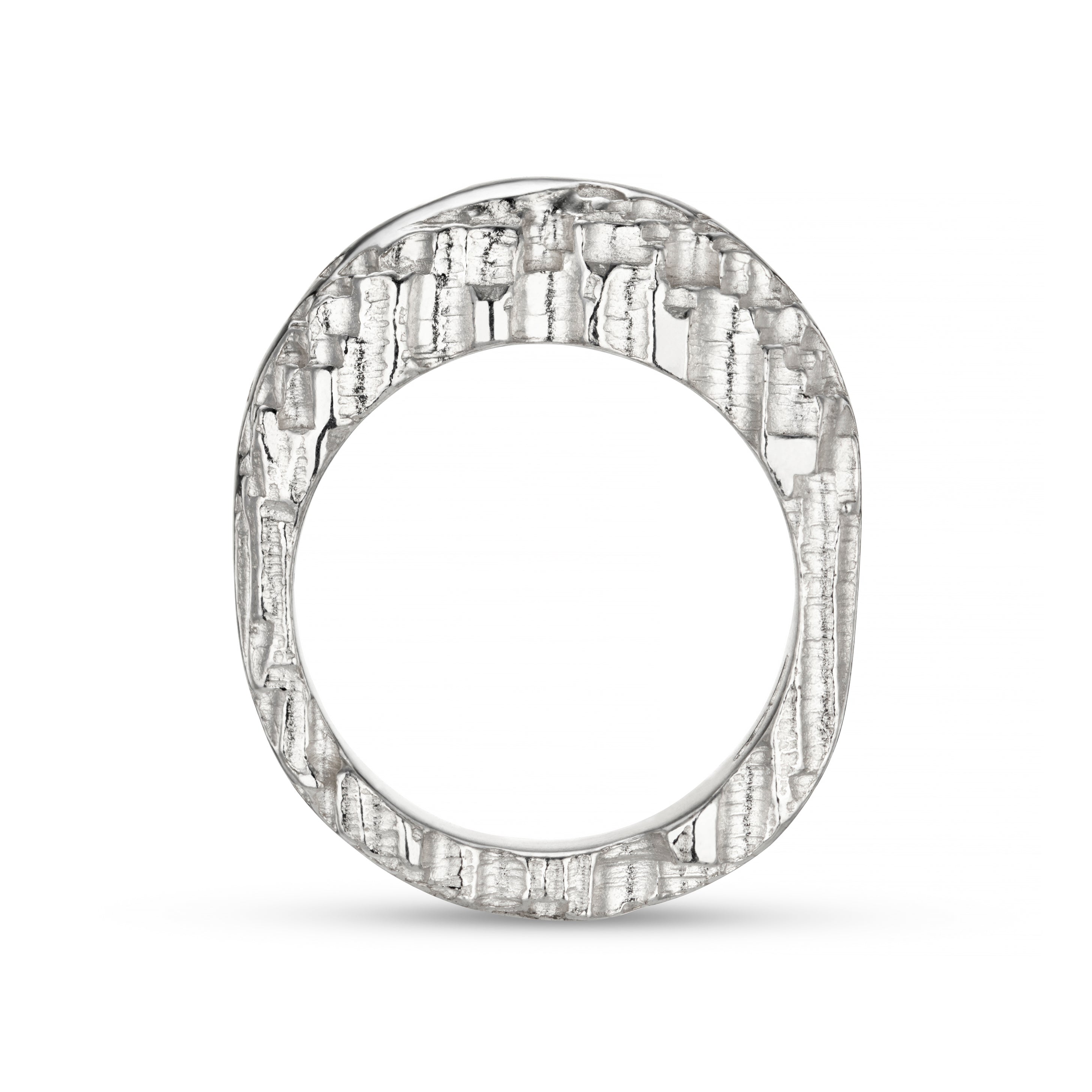 Luna Silver Tapered Ring