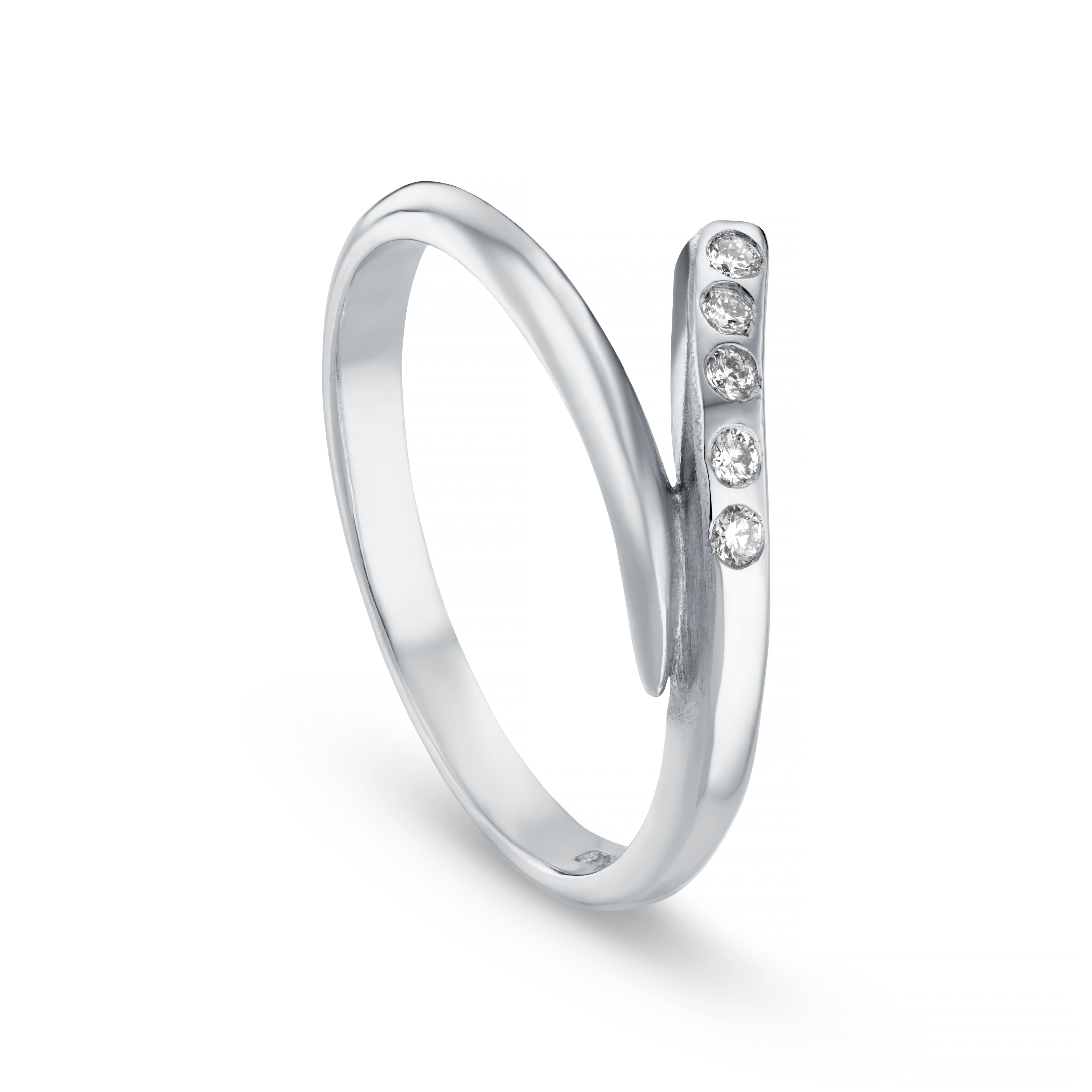 Tulip Platinum Diamond Wedding Ring