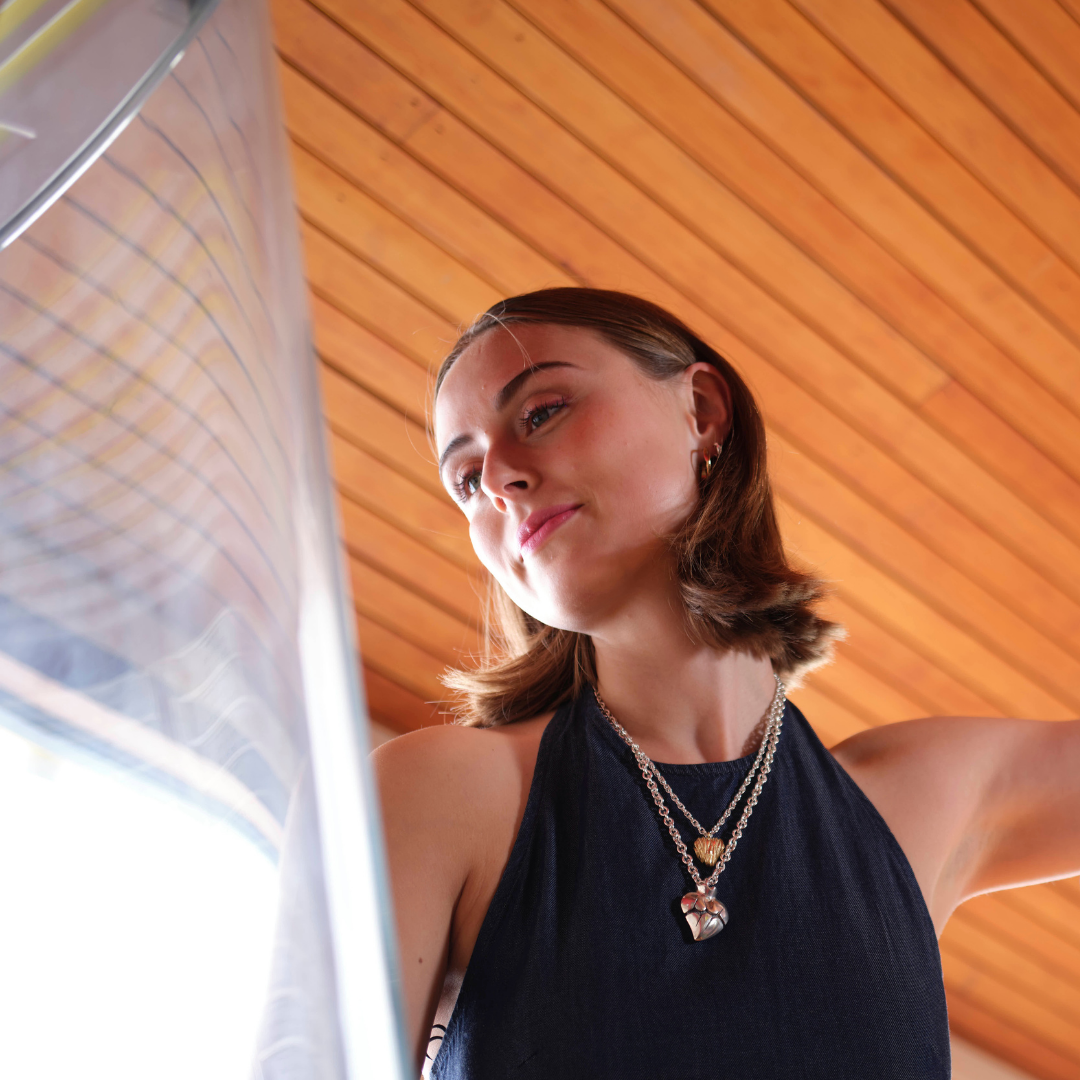 Forest Silver Heart Necklace