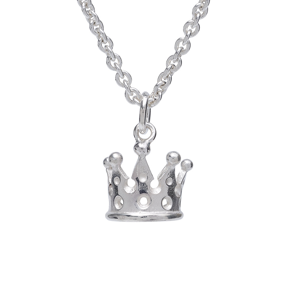 King & Queen Silver Tiara Necklace