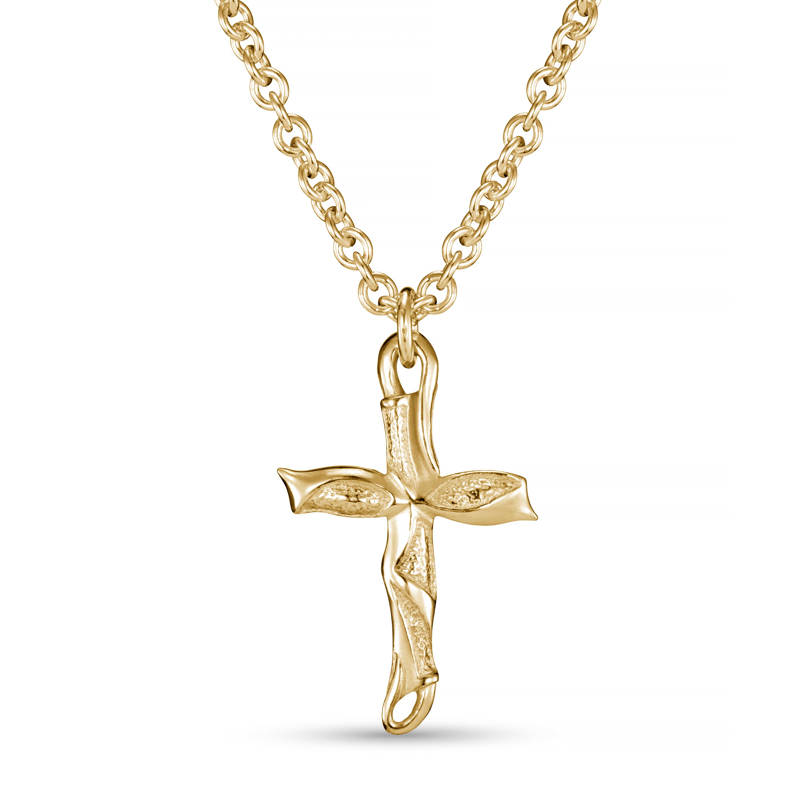 Libertine Large 9ct Gold Cross Necklace