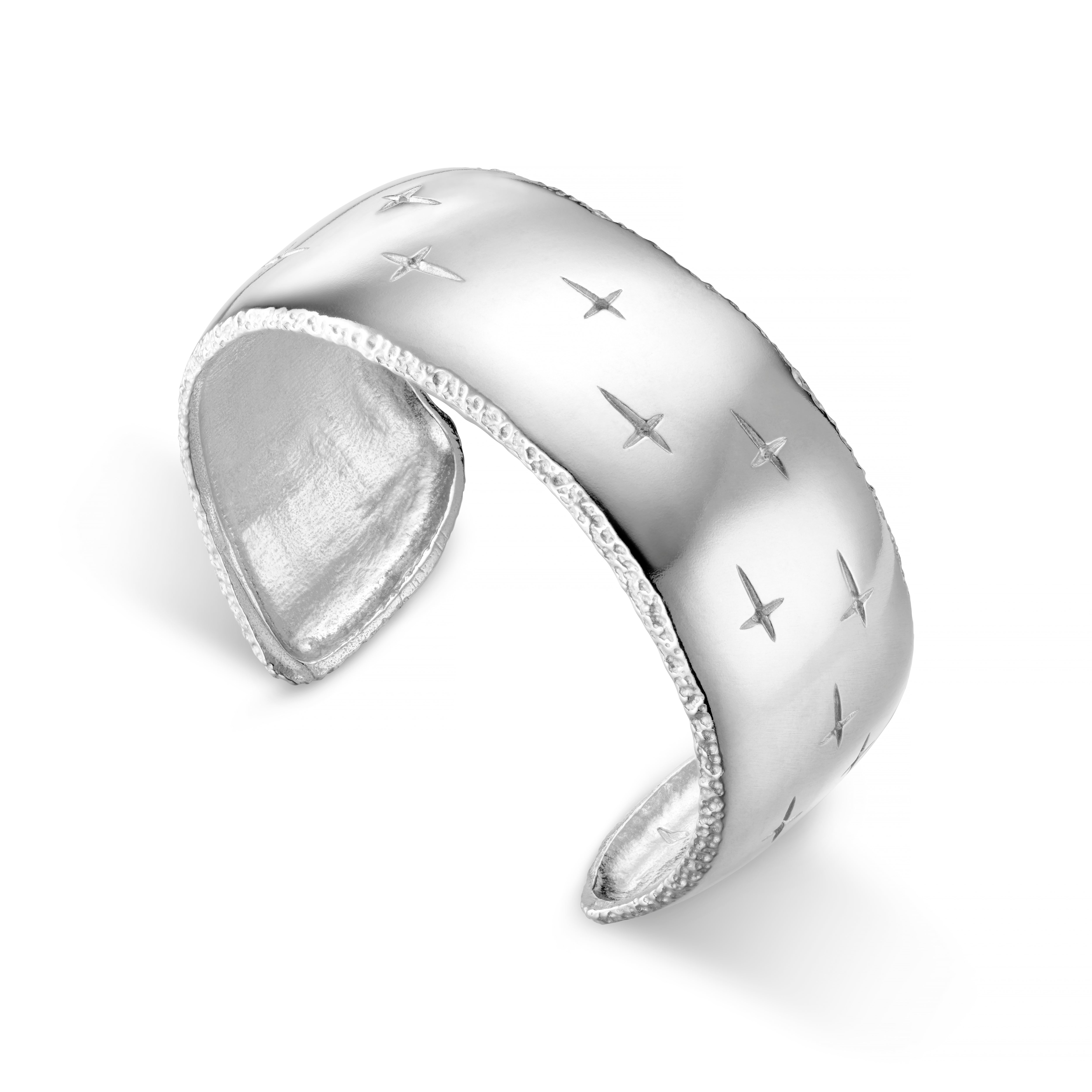 Trinity Silver Wide Cuff