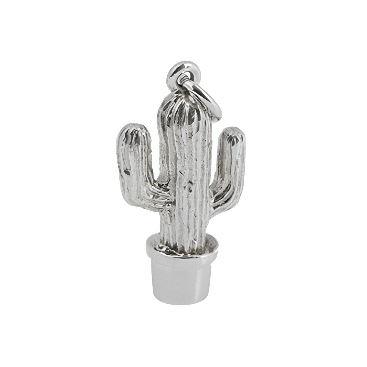 Silver Cactus Charm Jeremy Hoye Jewellery