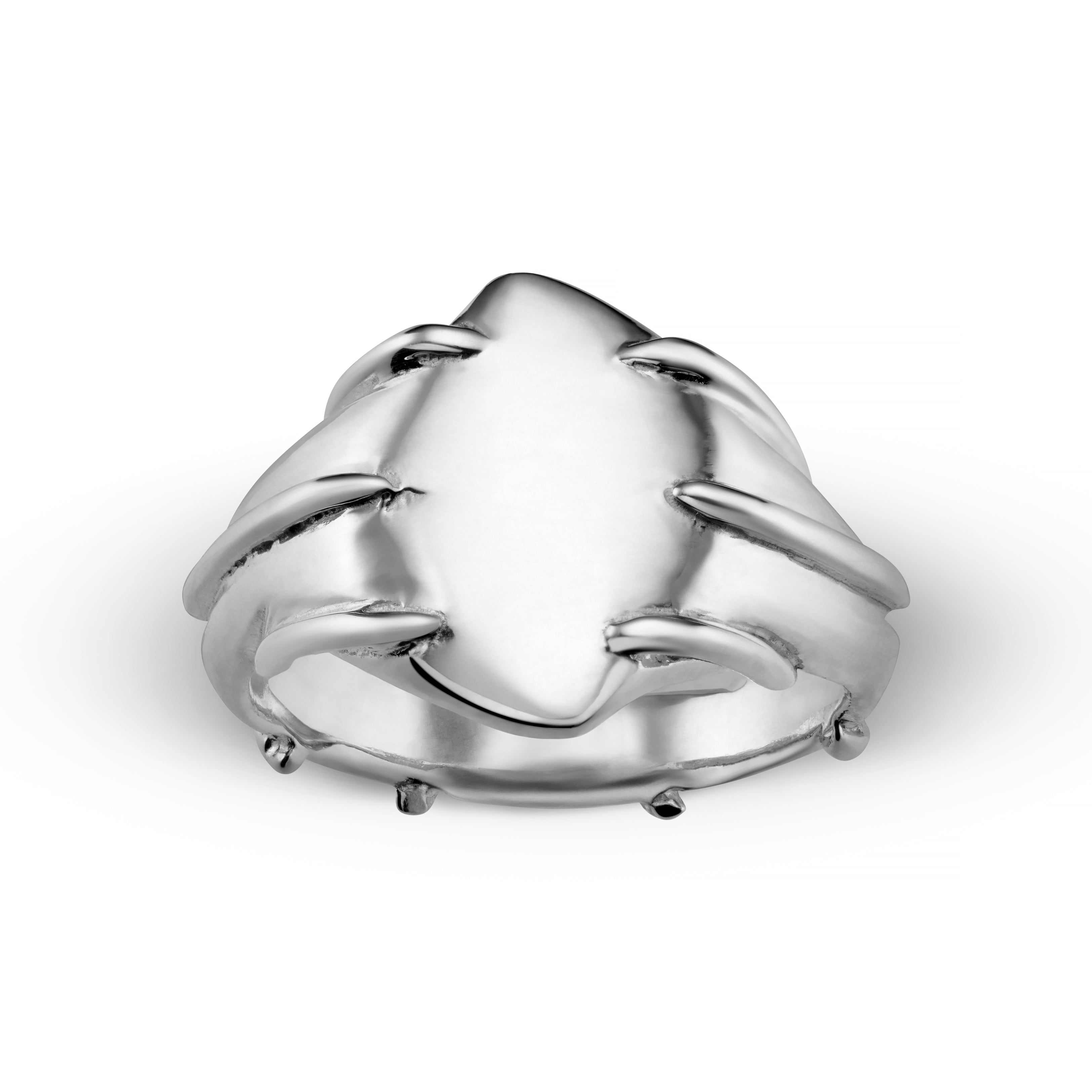 Entwine Silver Signet Ring