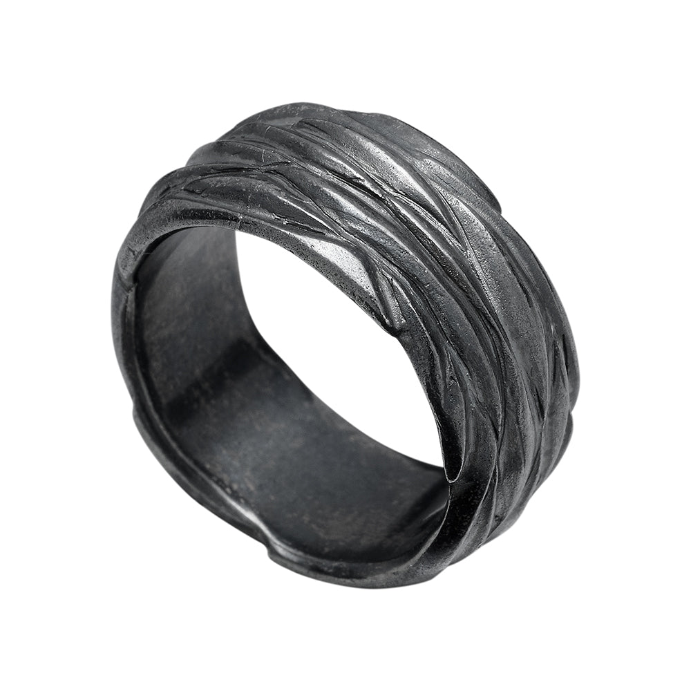 Forest Silver 10mm Ring