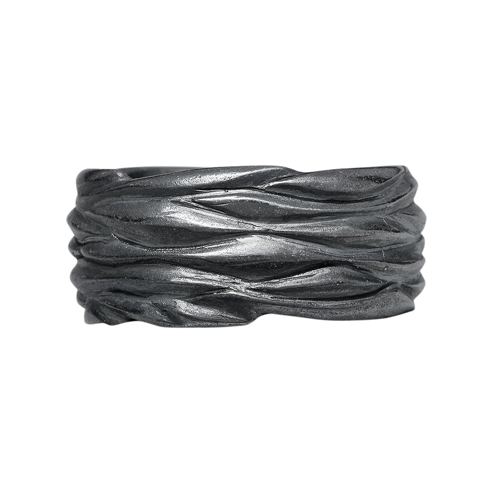 Forest Silver 10mm Ring