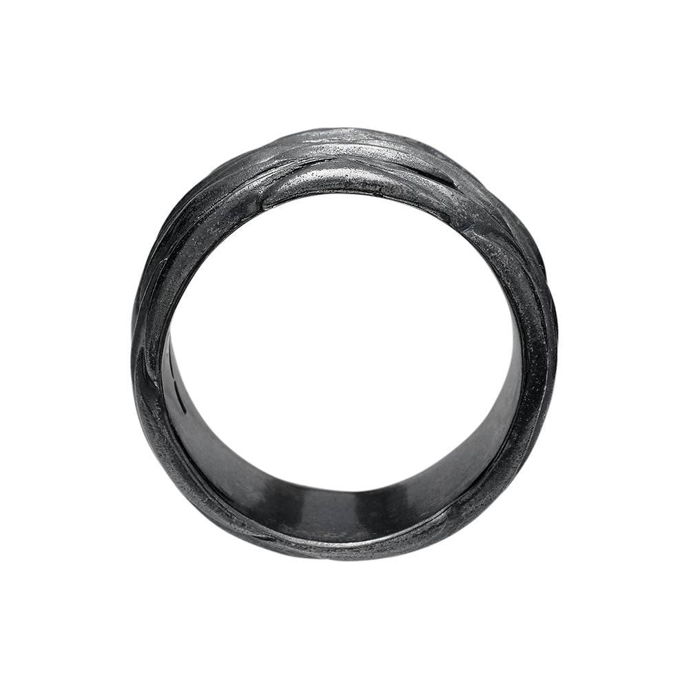Forest Silver 10mm Ring