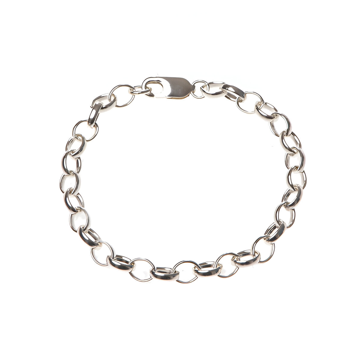 Silver Medium Charm Bracelet Chain