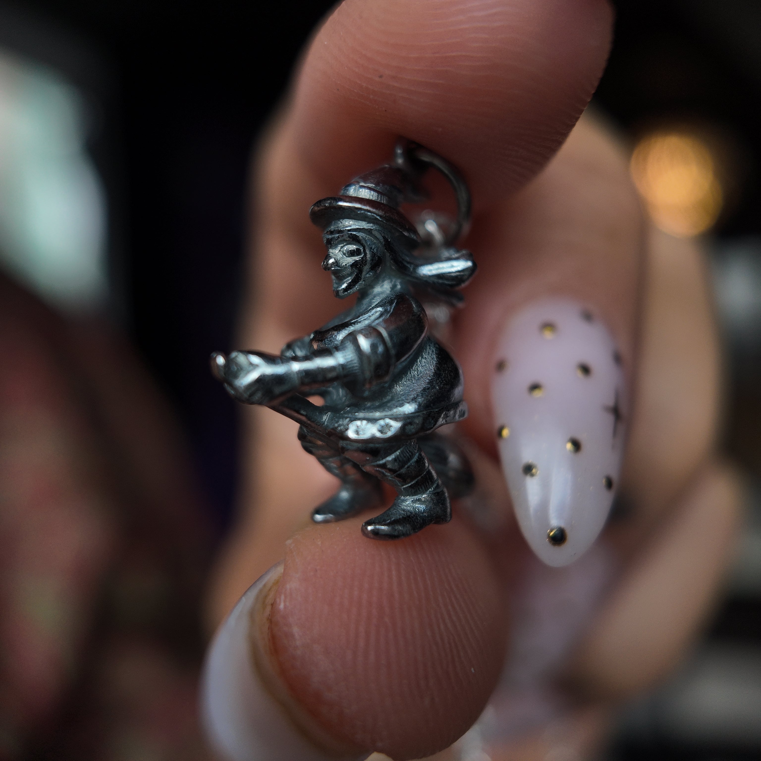 Silver Witch Charm