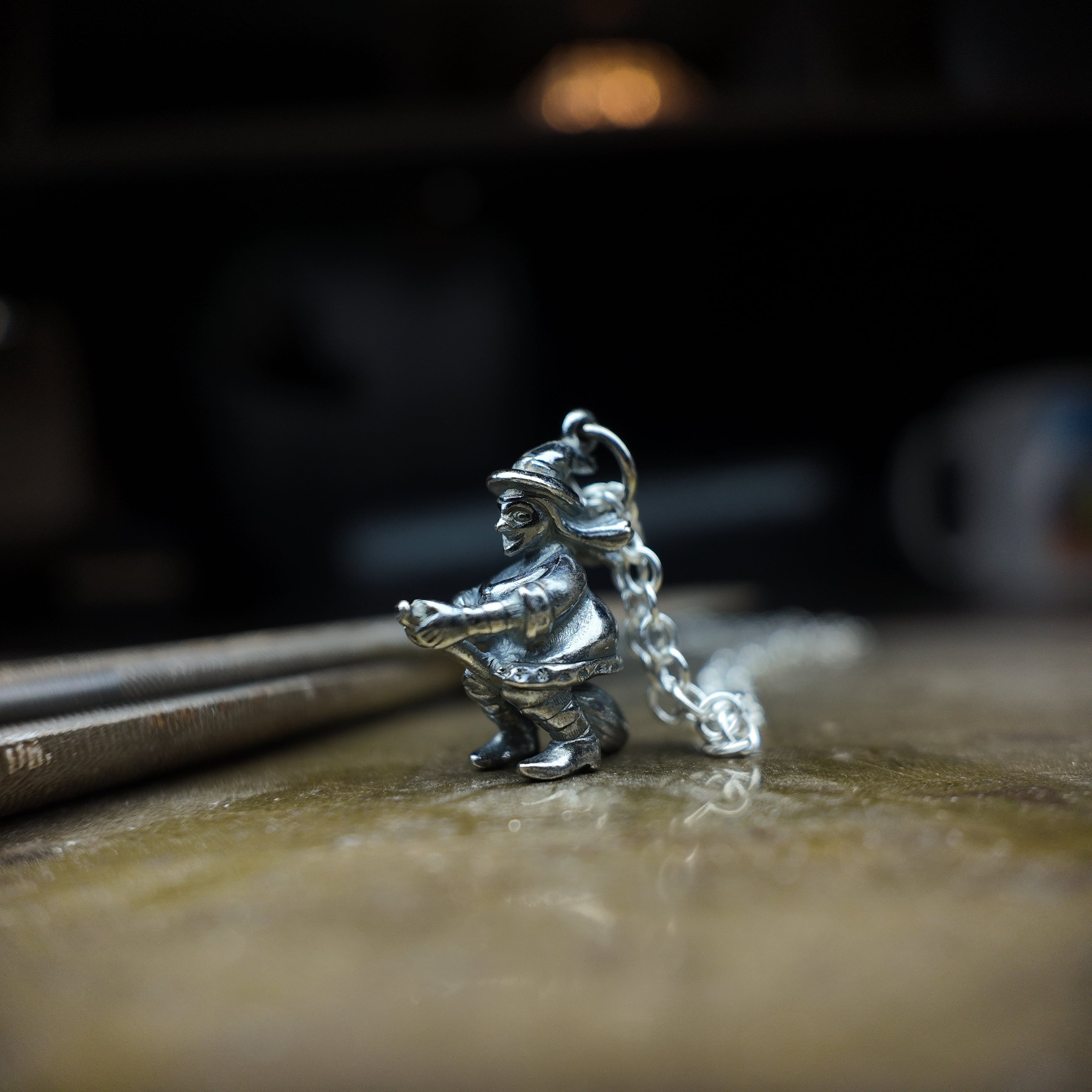 Silver Witch Charm