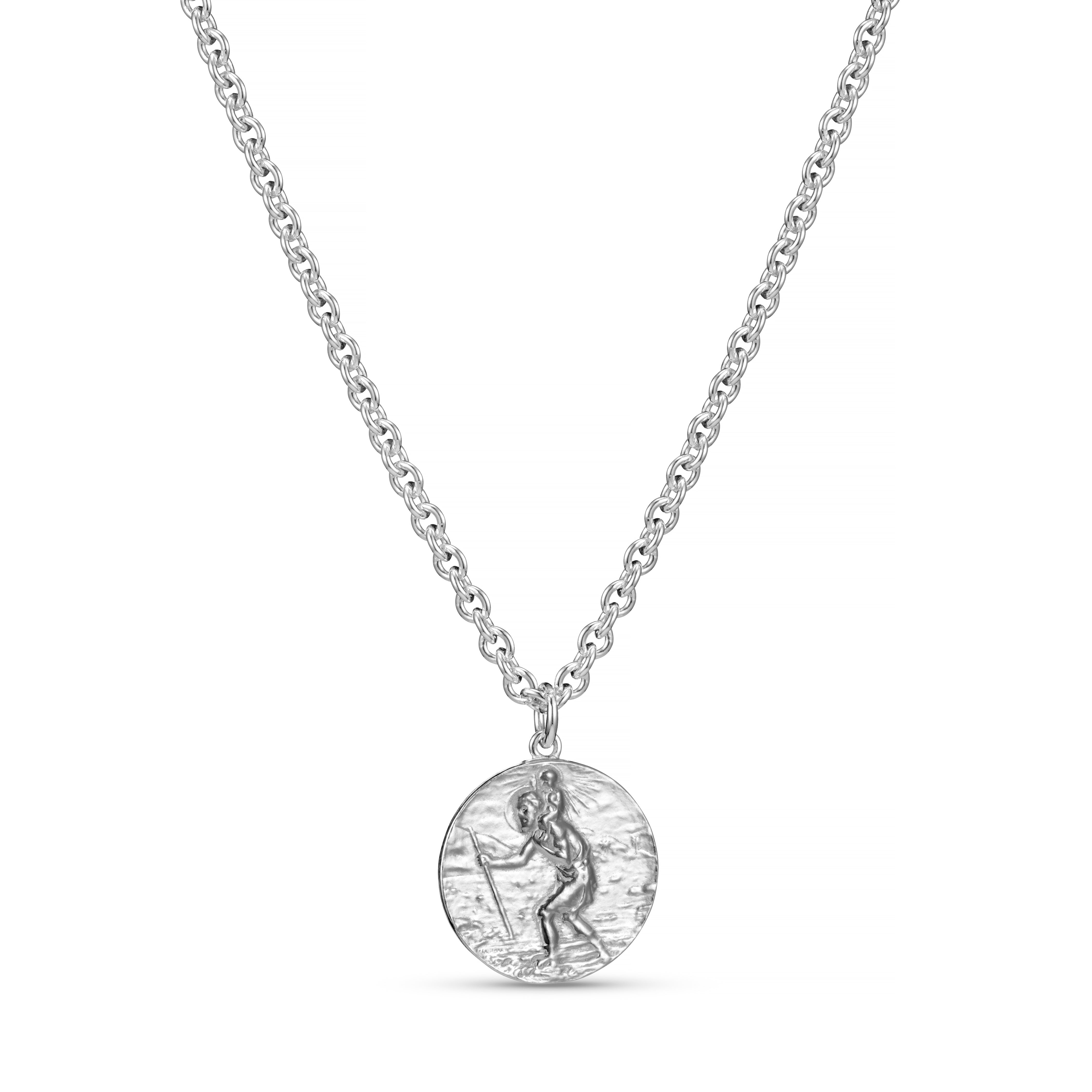 Silver St. Christopher Necklace