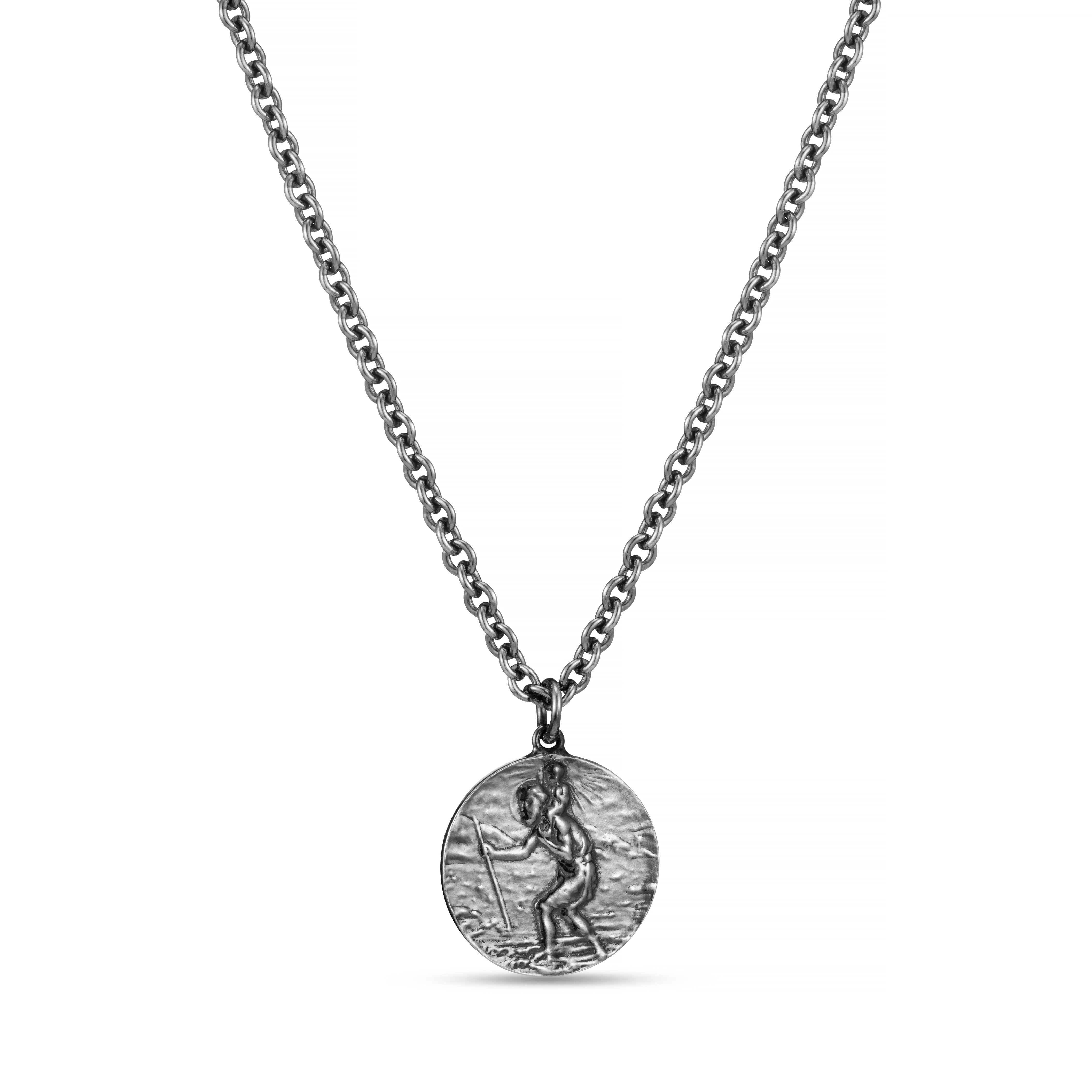 Silver St. Christopher Necklace