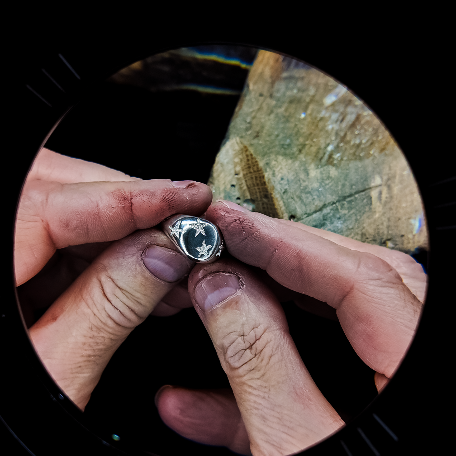 Star Silver Signet Ring