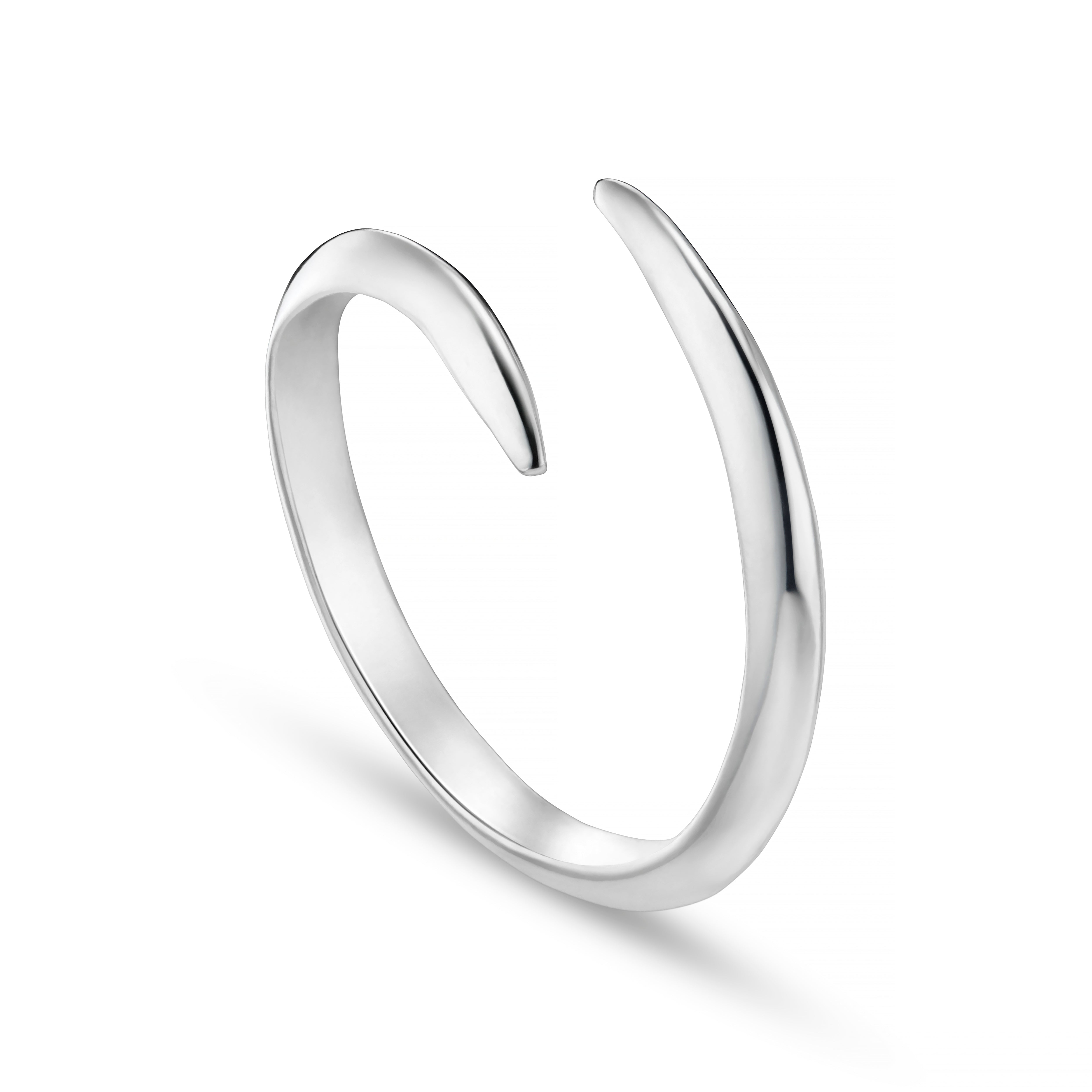 Triffid Platinum Coil Wedding Band